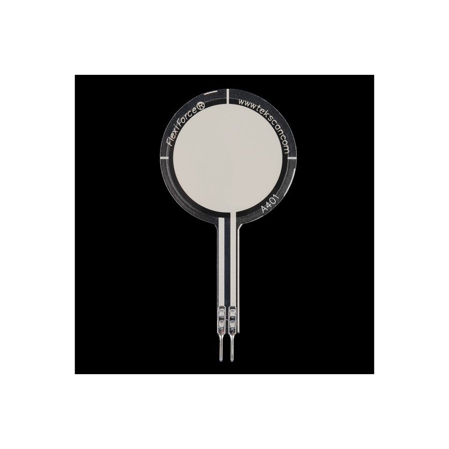 Flexible Piezoresistive Pressure Sensor for 0 - 25 lbs Force Measurement (Single Sensing Area)