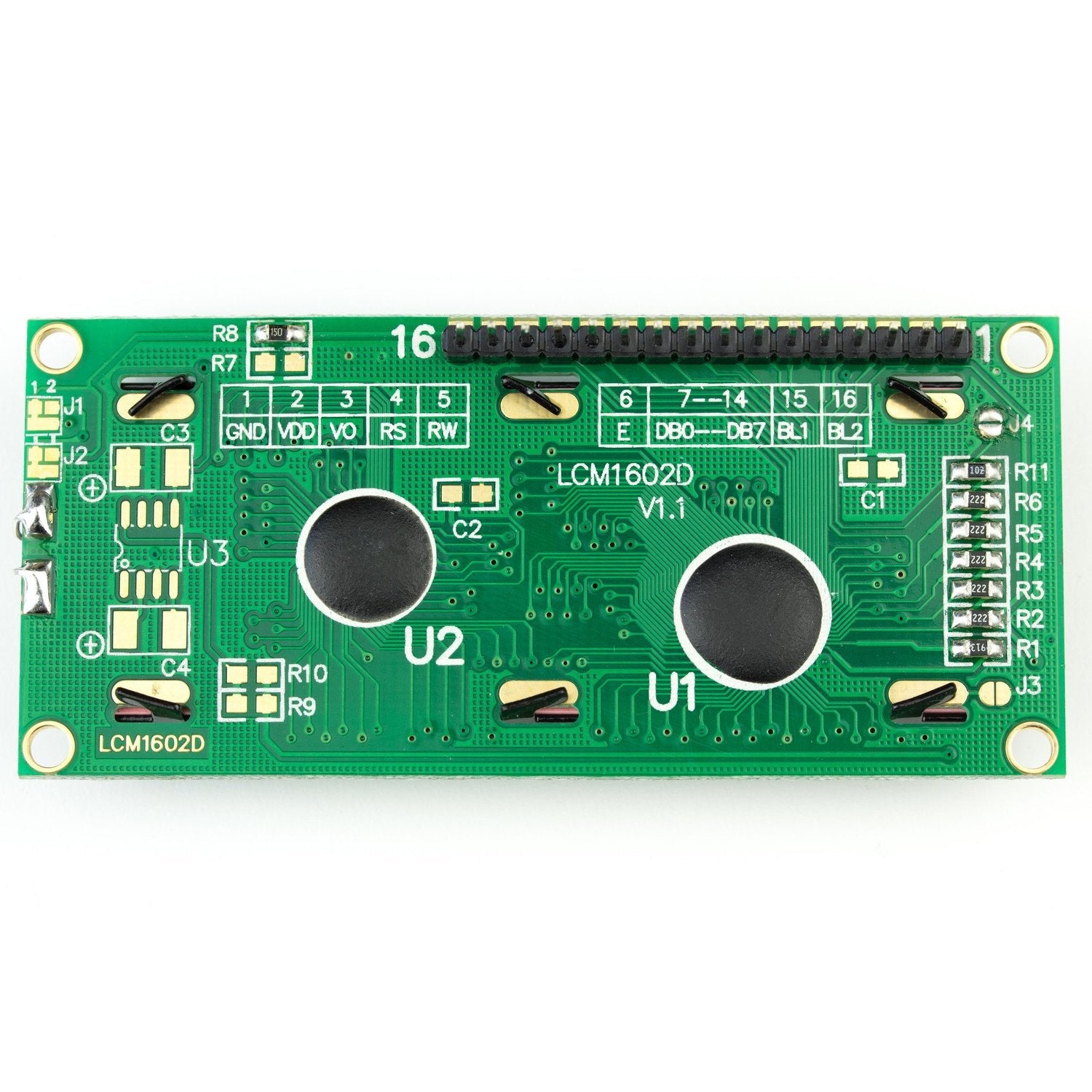 16 x 2 Low - cost Pre - soldered LCD Screen for Microcontrollers