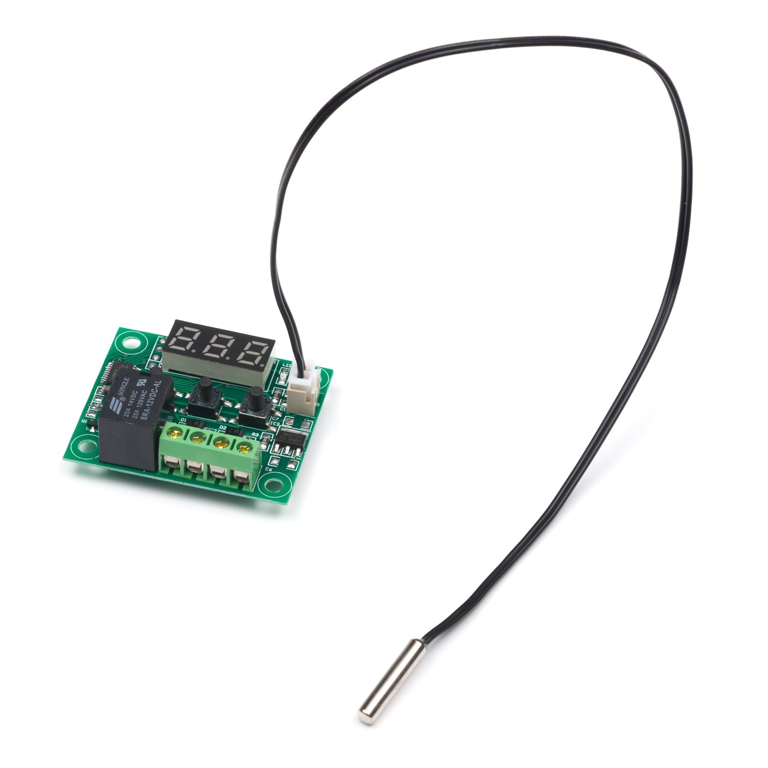 12V High - Precision Temperature Controller with 3 - Digit Display and 10A Relay