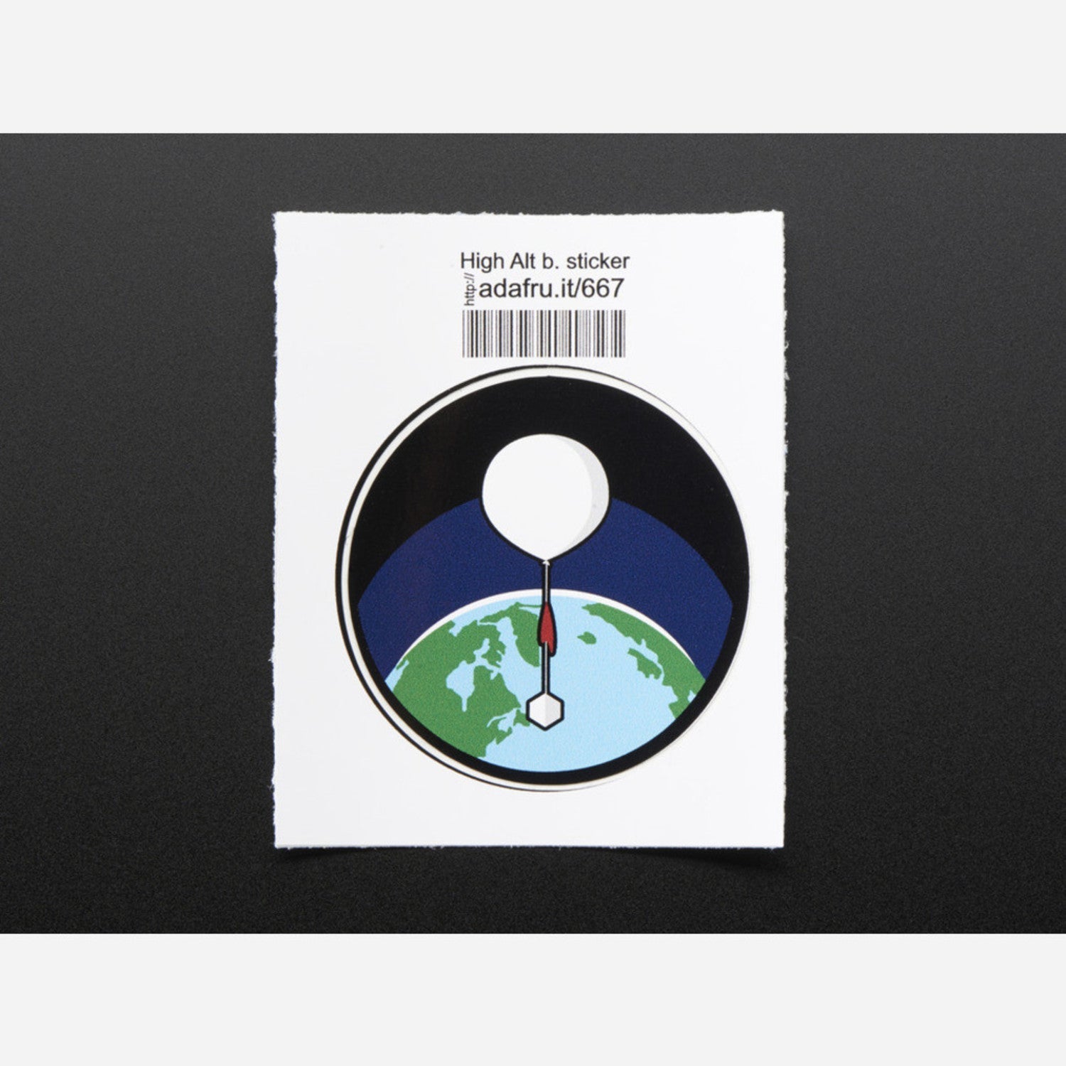 High-altitude Balloon Decorative Sticker for Laptops and Workbenches