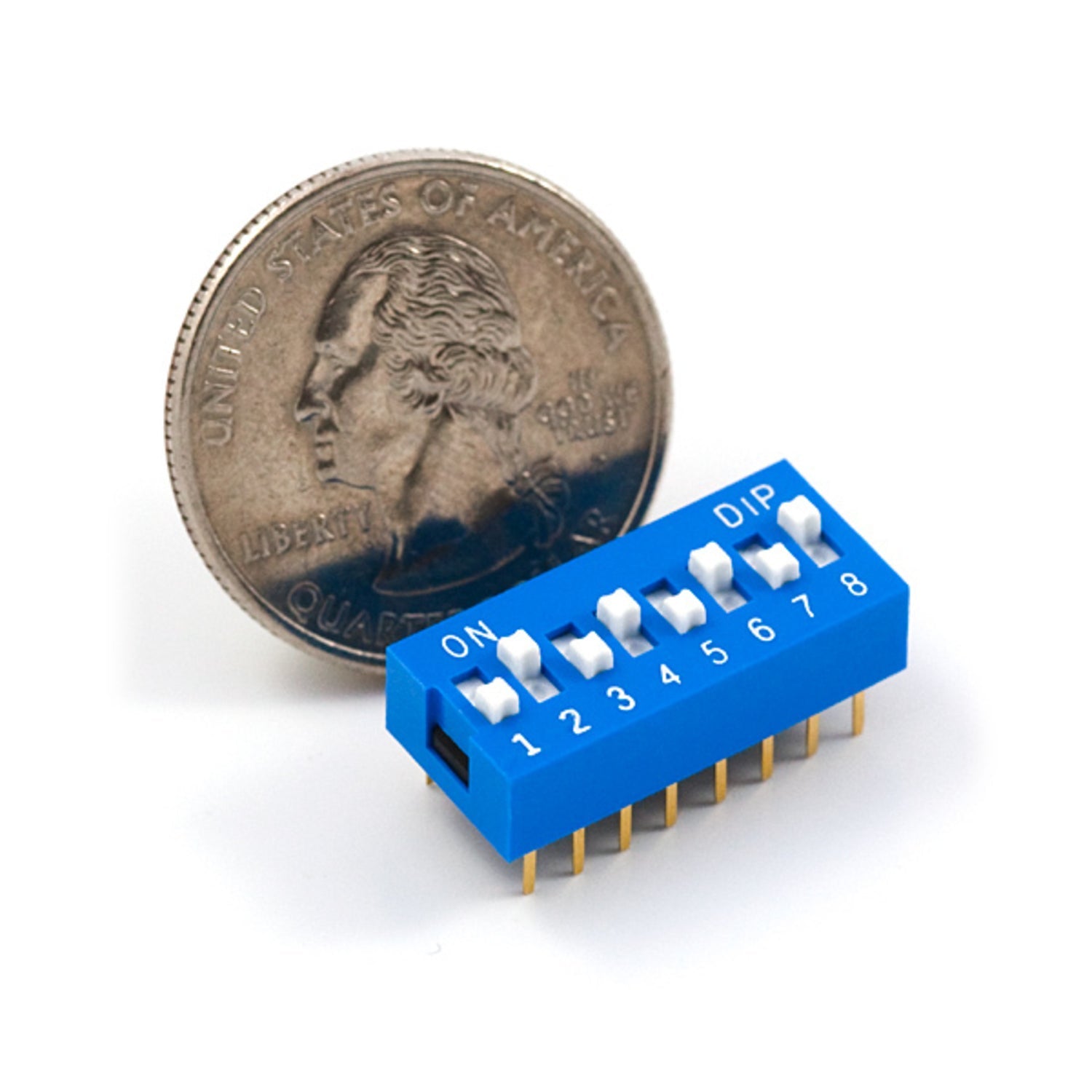 8-Position Dual In-line Package (DIP) Switch for General Control Applications