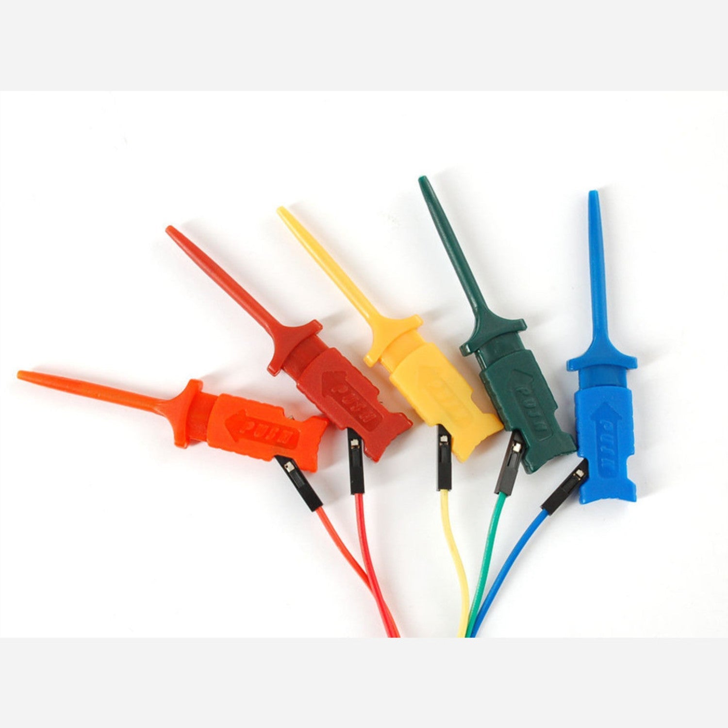 9-Piece Gold-Plated IC Hook Set with Multiple Colors for Precise Pin Gripping