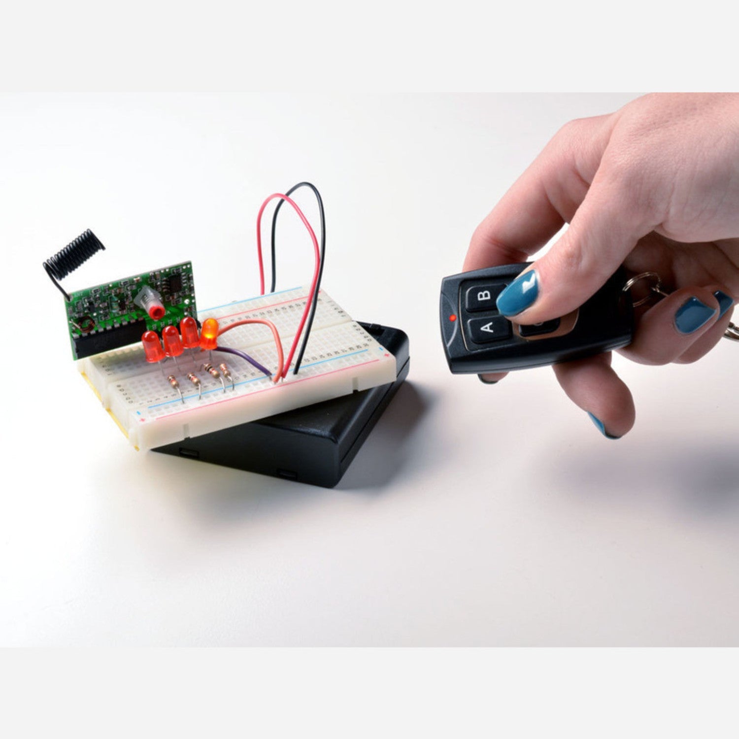 Compact 4-Button 315MHz RF Remote Control Keyfob