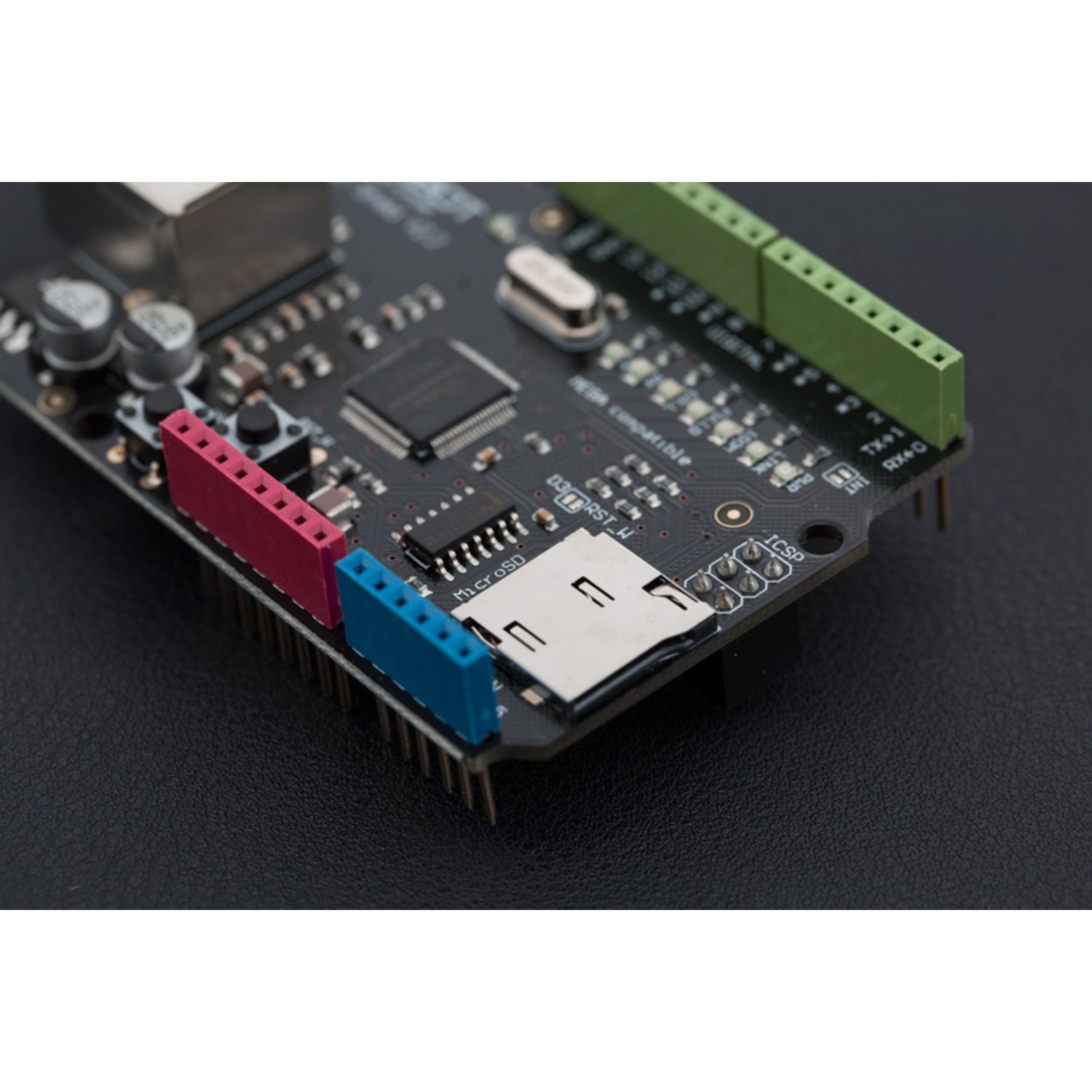 DFRduino Version 2.1 Ethernet Shield with Support for Mega and Micro SD Card Functionality