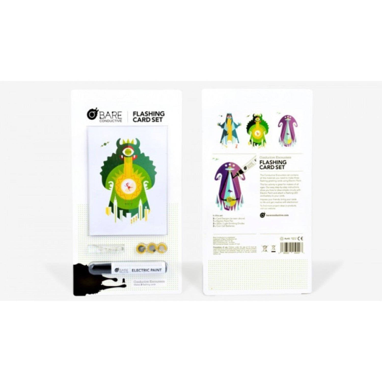 Conductive Encounters - Interactive Flashing Card Set for Electronics Enthusiasts of All Ages