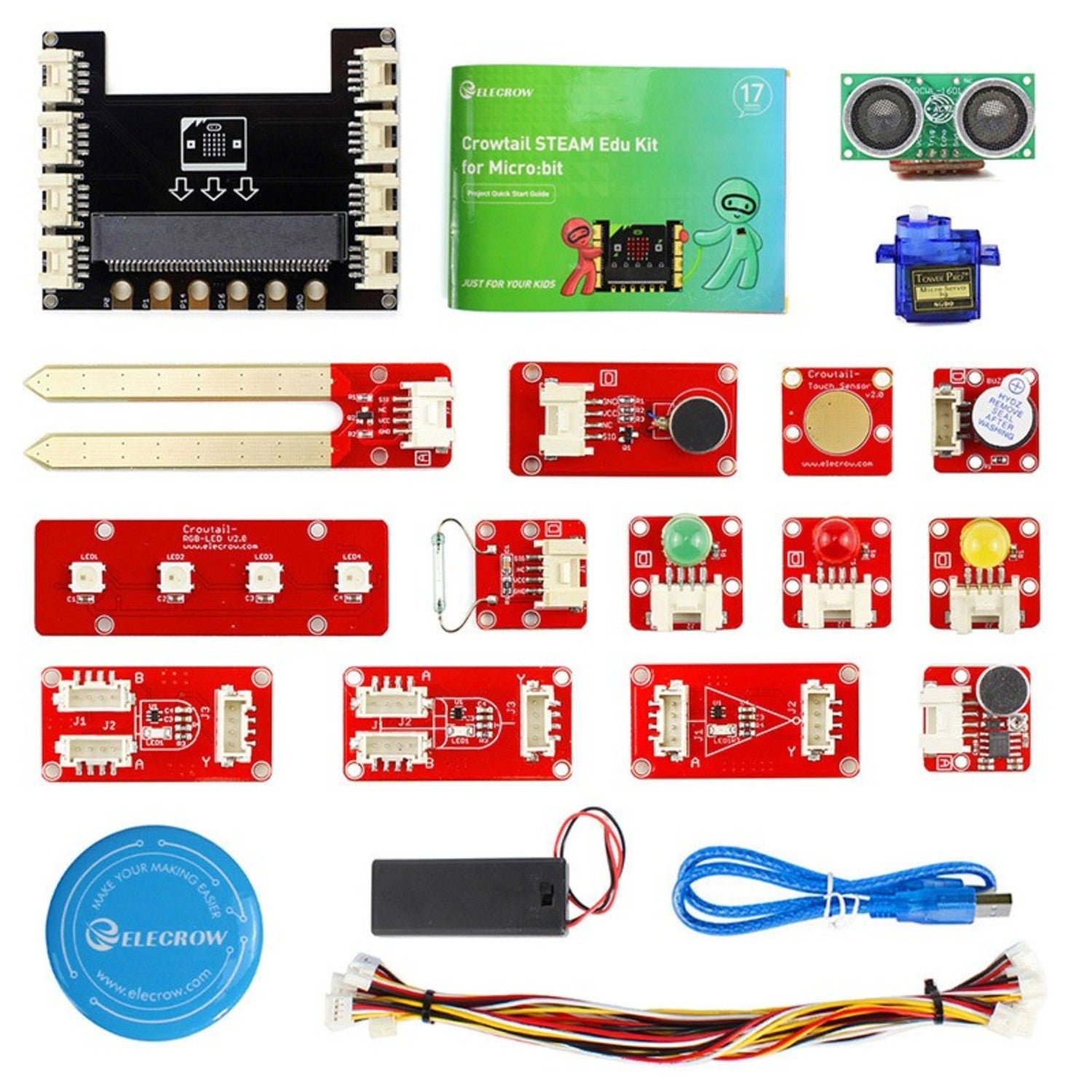 Crowtail STEAM Educational Kit for Micro:bit - Excluding the Micro:bit Board
