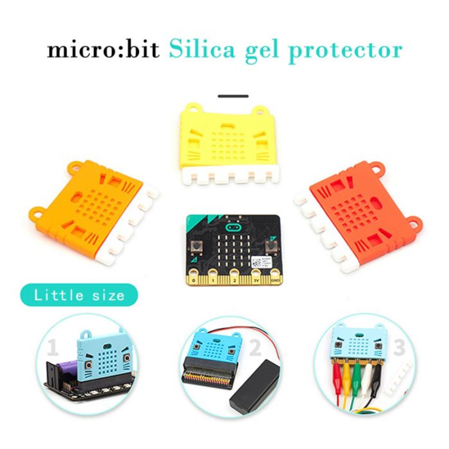 Blue Silicone Protection Sleeve for KittenBot micro:bit