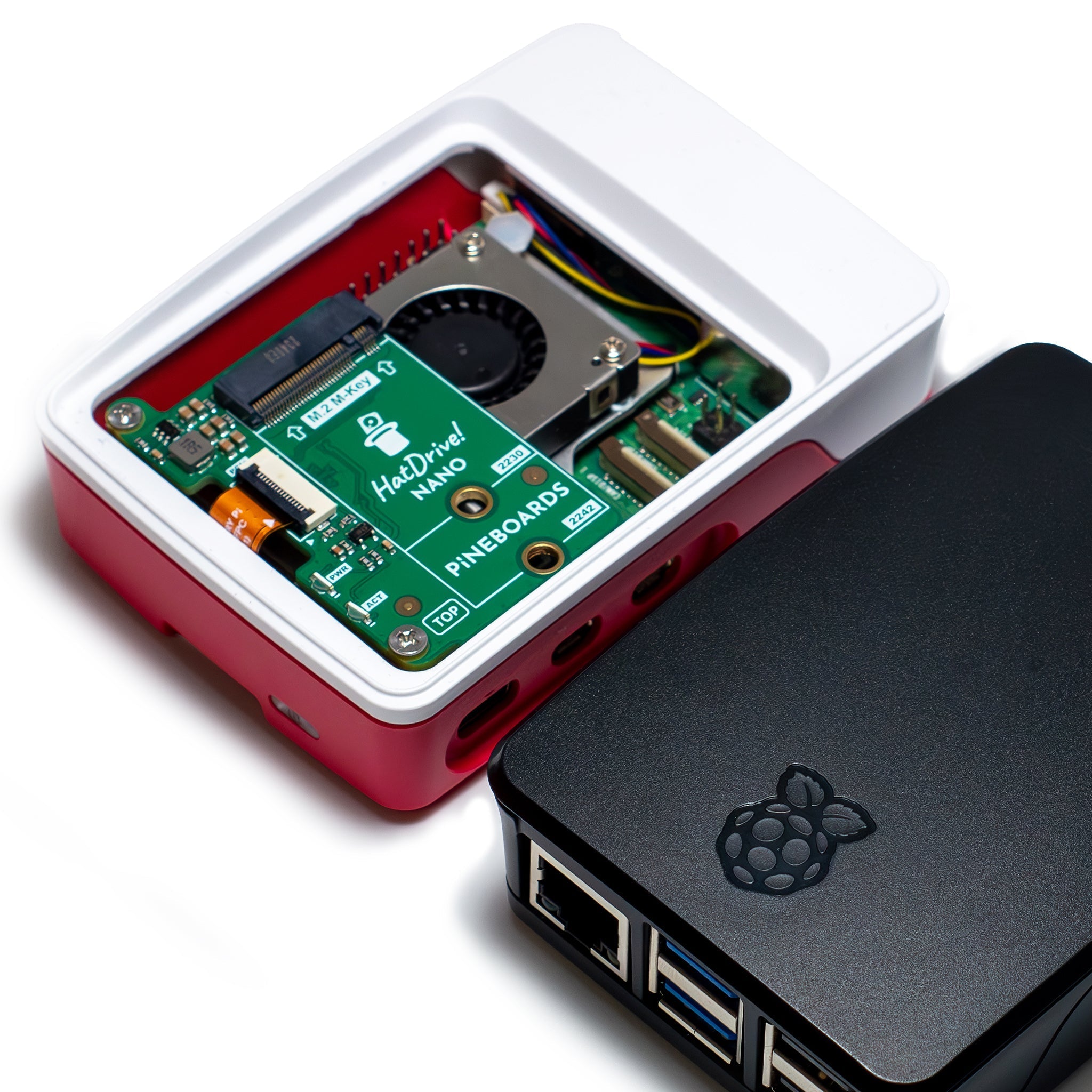 Pineboards HatDrive! Nano - Compact M.2 HAT for Raspberry Pi 5