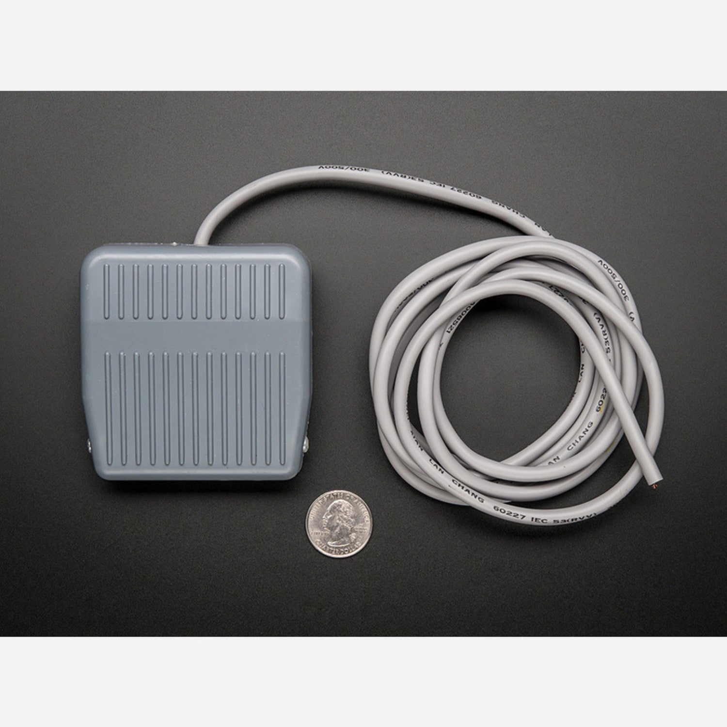 Durable Rubber - Plastic Foot Switch with Snap and 2 - Meter Cable