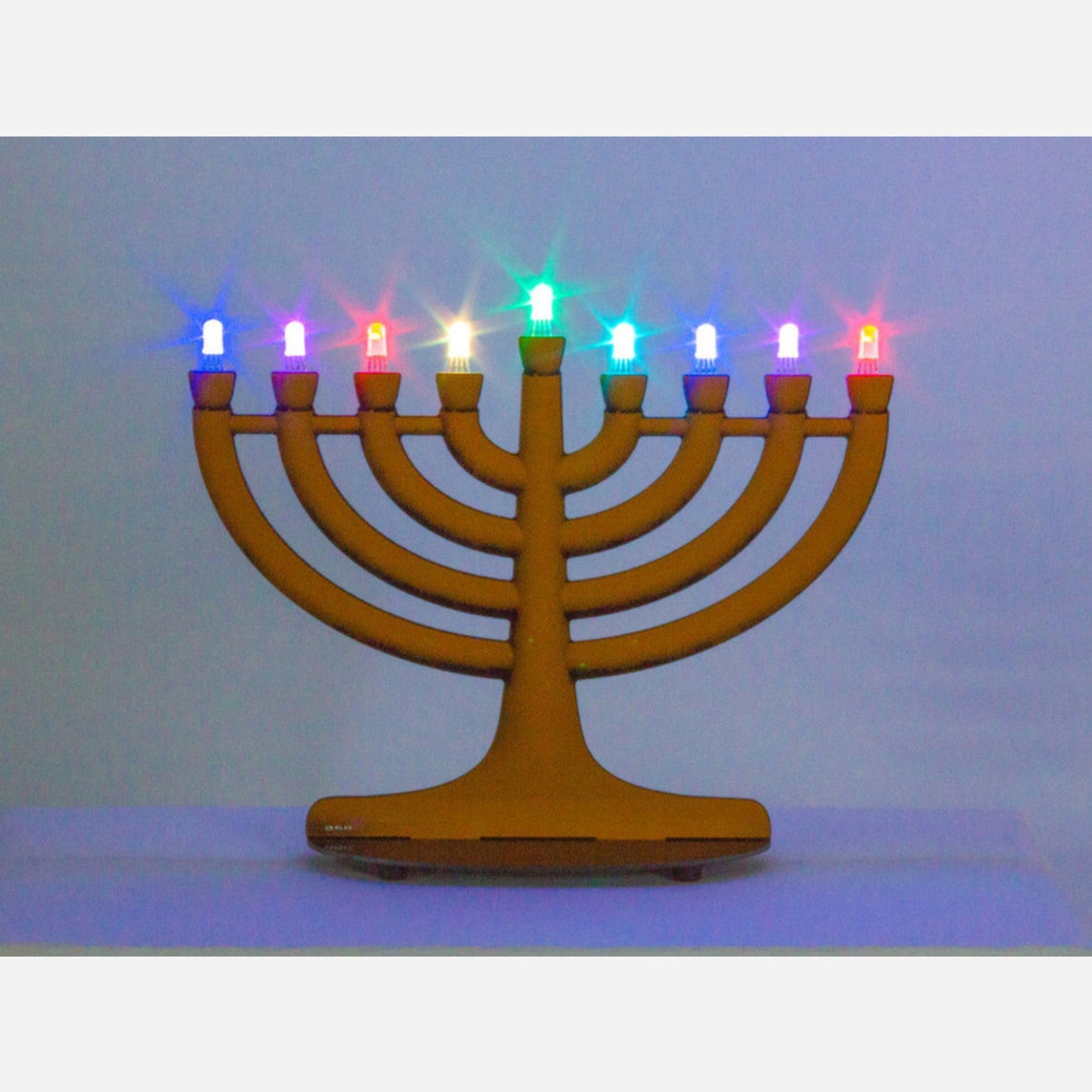 Coolest Programmable USB - Powered LED Hanukkah Mega Menorah 9000 from Evil Mad Scientist Labs