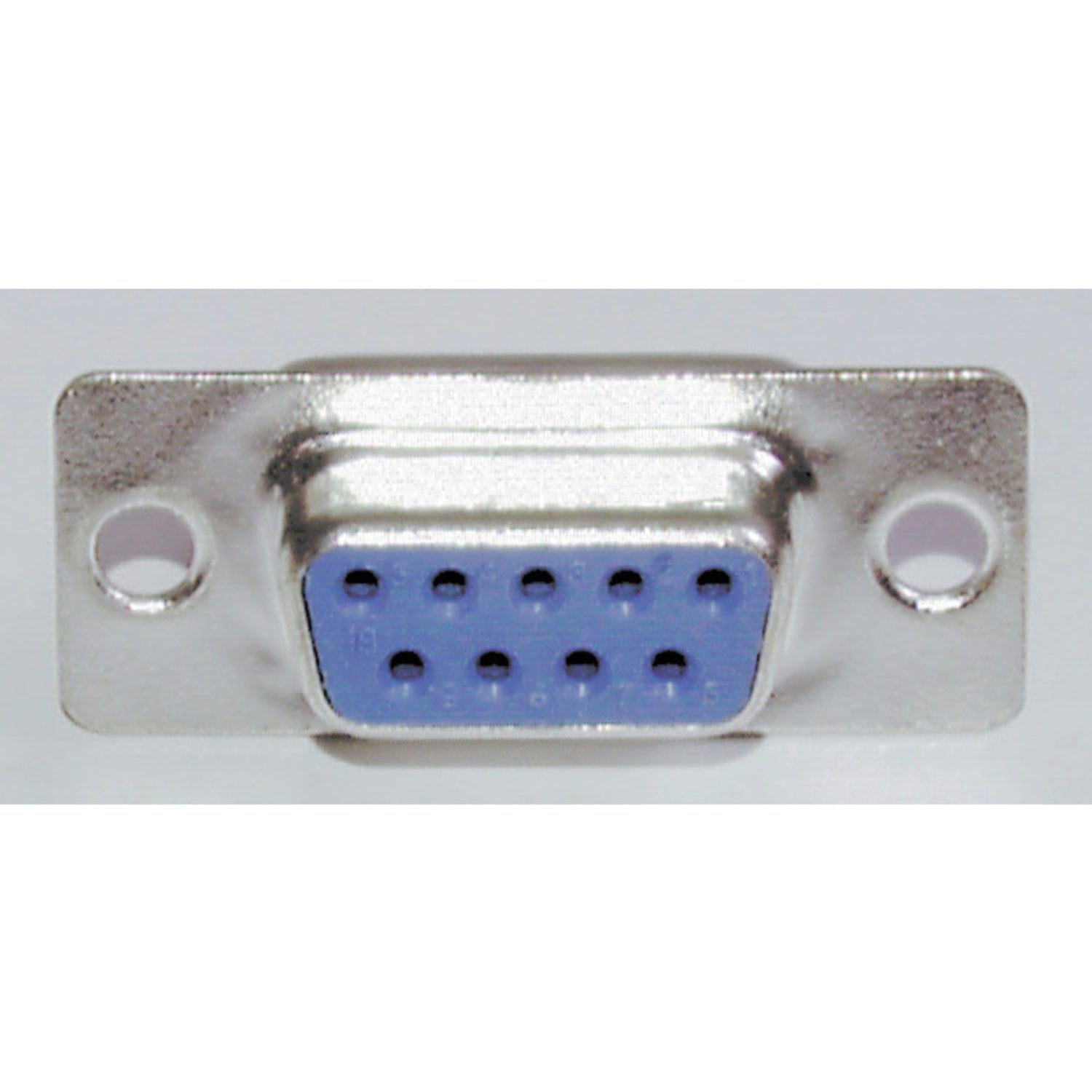 Solderable DB9 Female Connector with Nickel Plated Copper Case