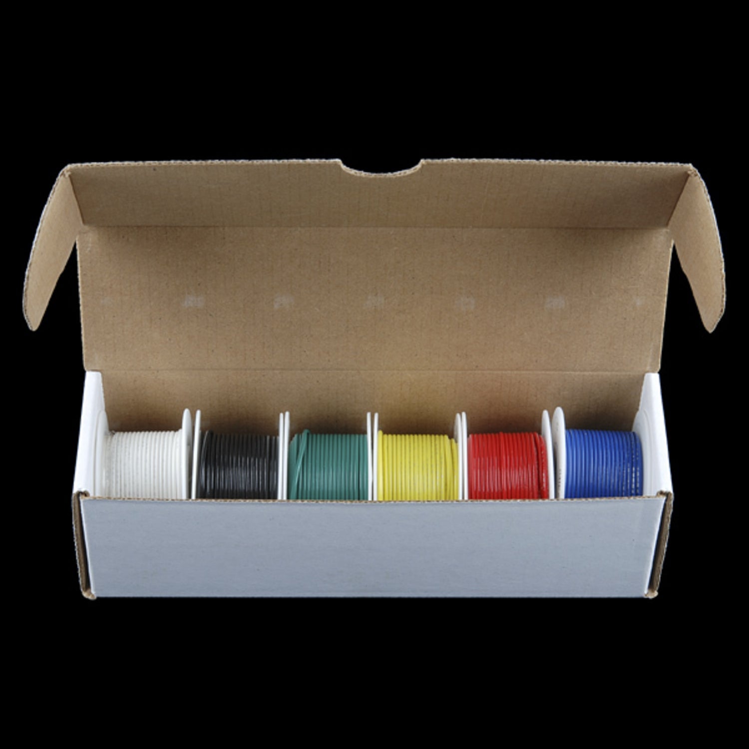 22 AWG Solid Core Hook - Up Wire Assortment in Six Colors