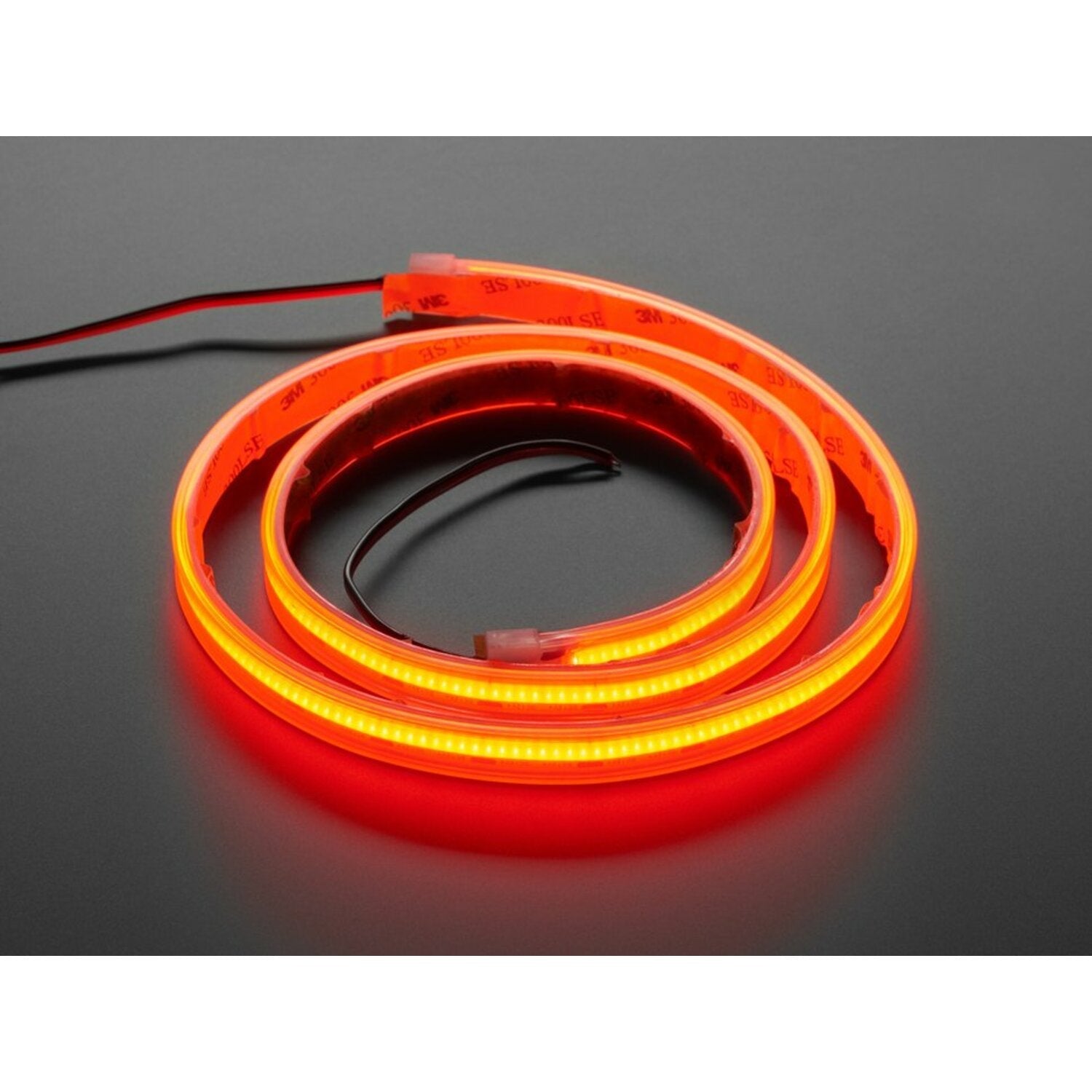 Ultra-Flexible Red LED Strip Lighting with 352 LEDs per Meter and 1-Meter Length