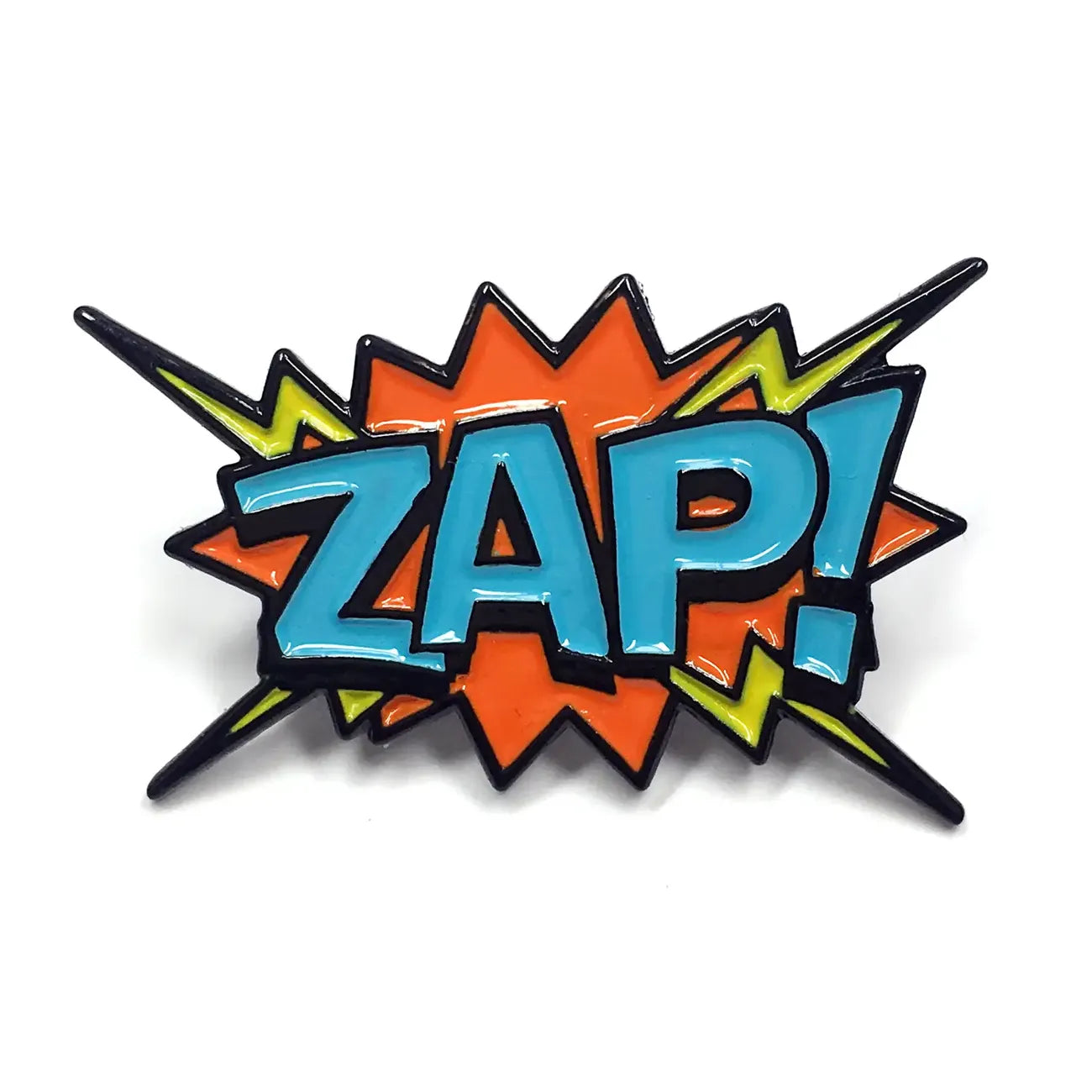 Stylish and Durable 'ZAP!' Pop Art Comic Book Inspired Enamel Pin