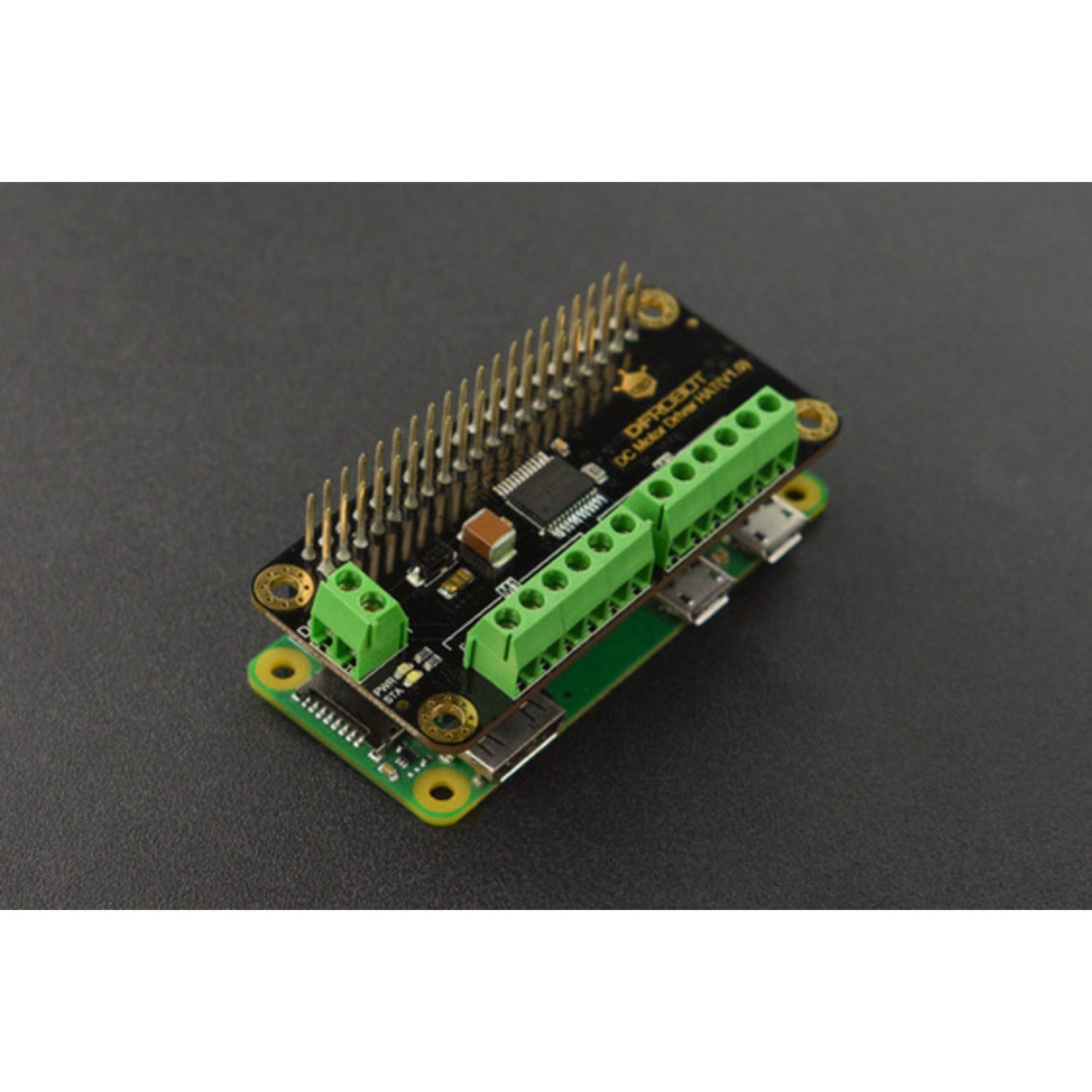 V1.0 DC Motor Driver HAT for Raspberry Pi with Encoder Interface