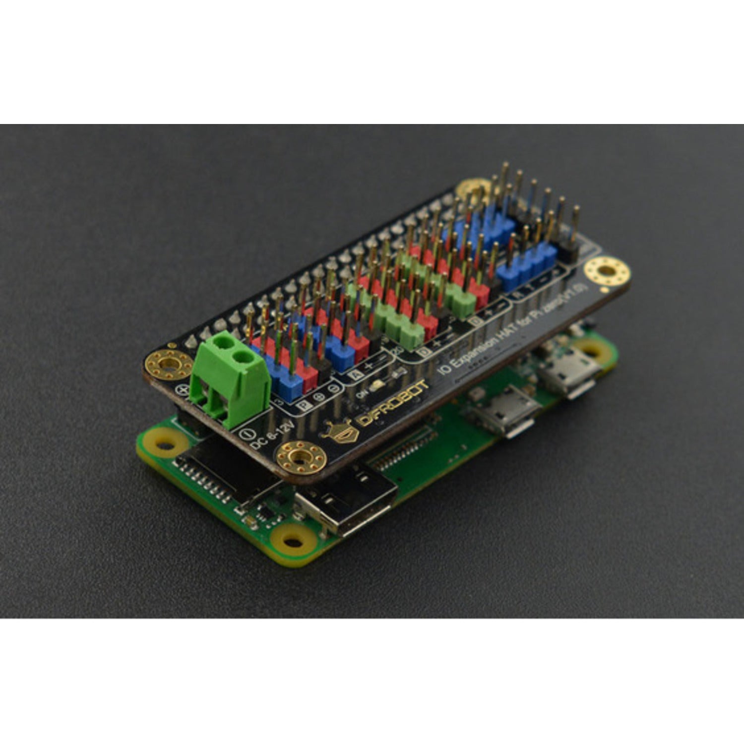 Compact IO Expansion HAT for Raspberry Pi Zero/Zero W with Multiple Ports
