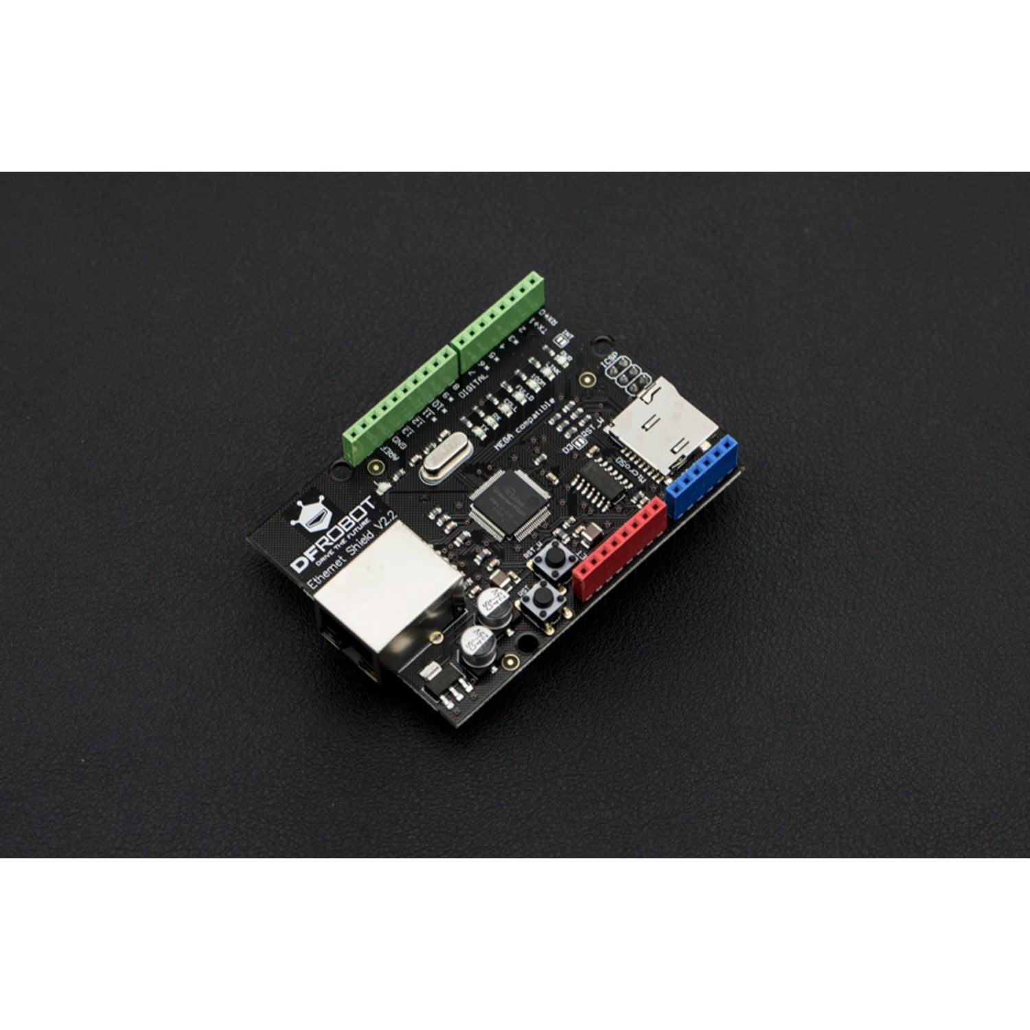 DFRduino Version 2.1 Ethernet Shield with Support for Mega and Micro SD Card Functionality