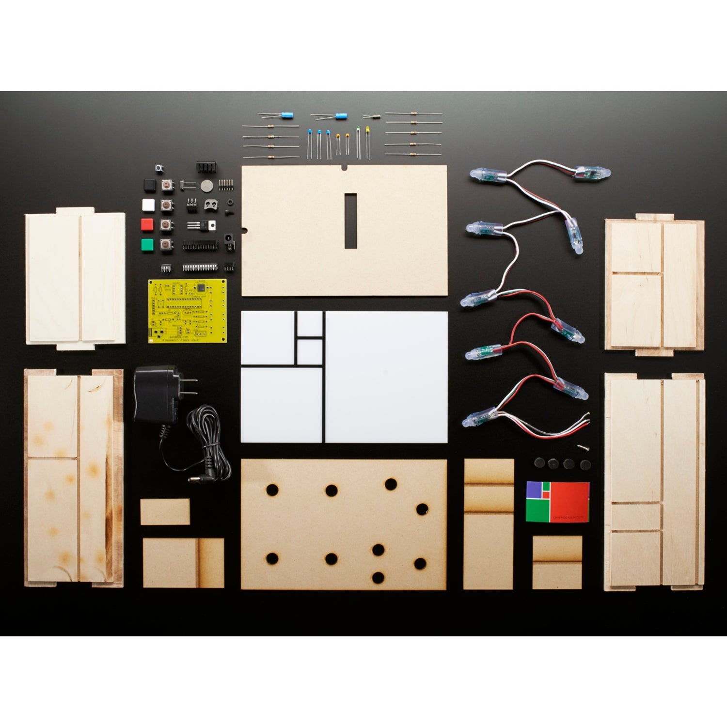 Complete Fibonacci Sequence Clock Assembly Kit