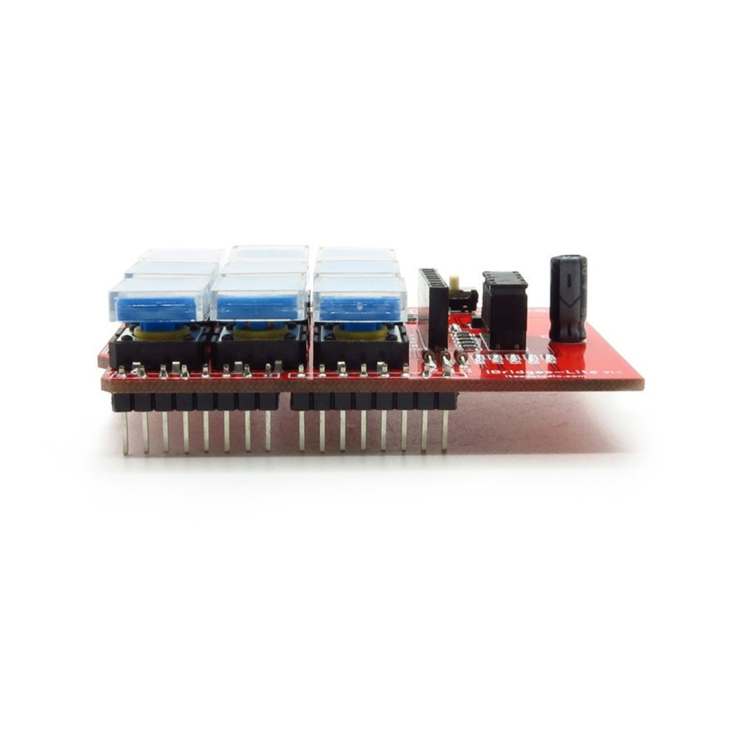 Compact IBridge Lite 3X3 Keypad Shield with 5110 Graphic LCD Interface for Arduino