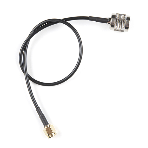 300mm Long Interface Coaxial Cable: SMA Male Connector to TNC Male Connector