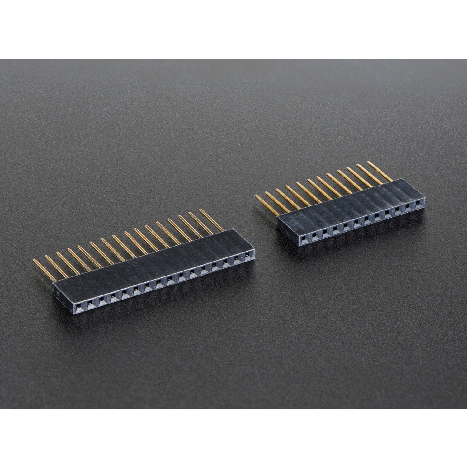 12-pin and 16-pin Female Feather Stacking Headers for Easy Circuit Building