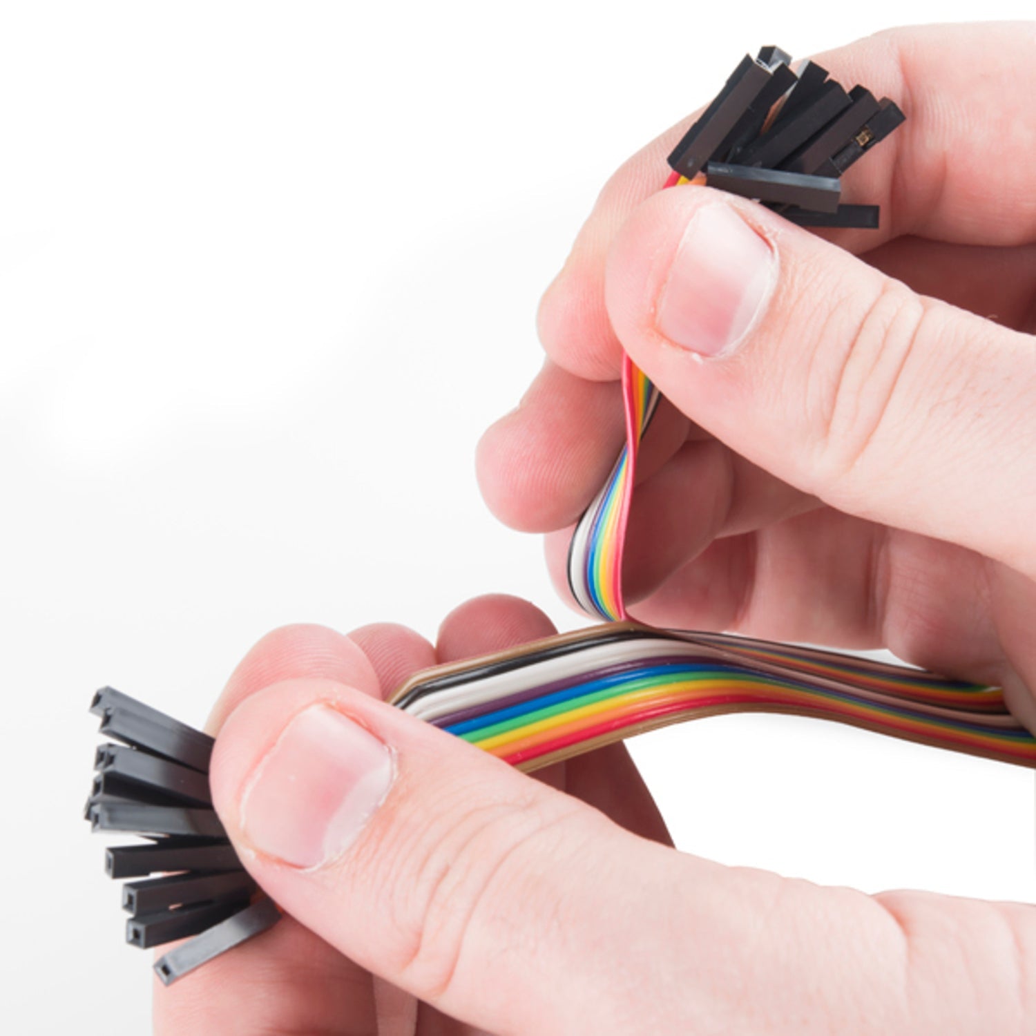 20-Pack of 6-Foot Connected Female-to-Female Jumper Wires for Electronic Prototyping