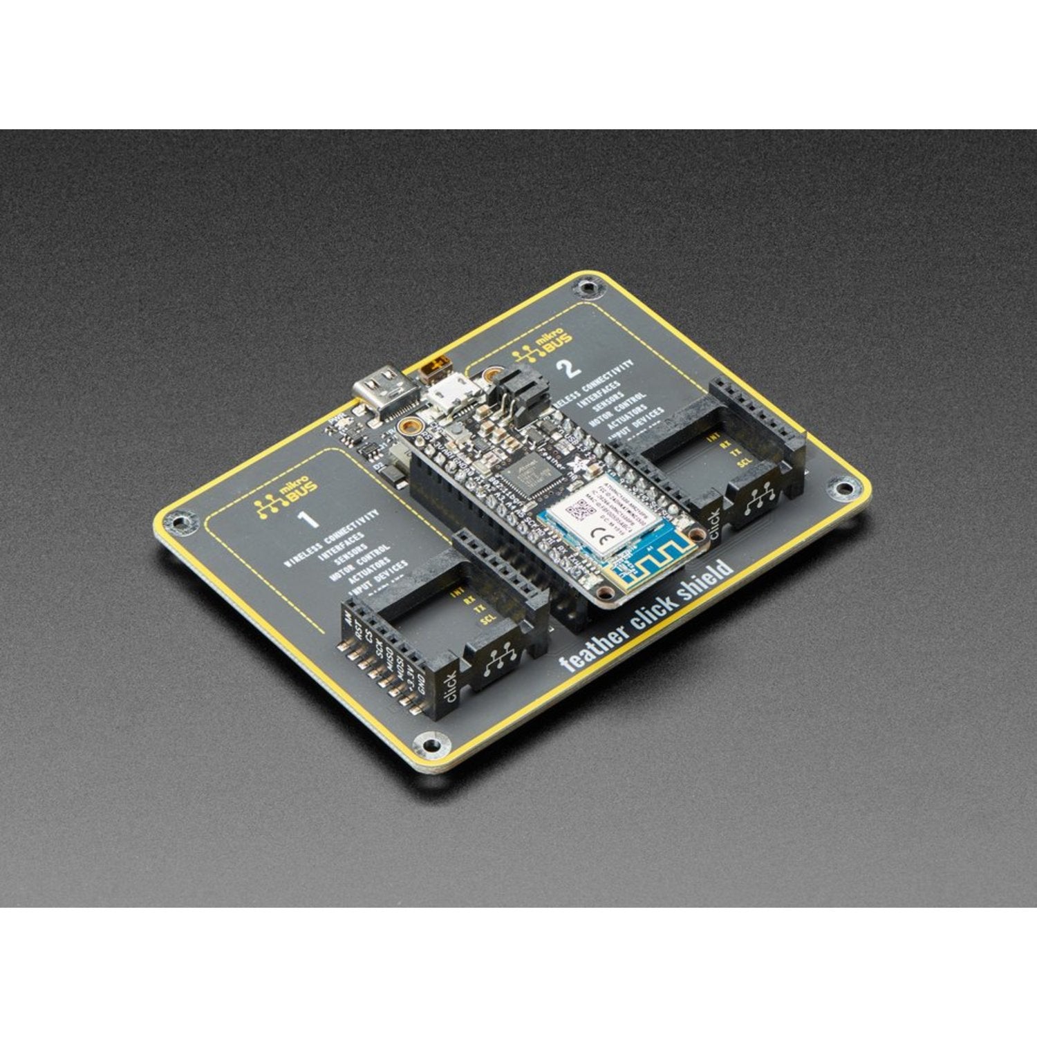 MikroElektronika's Versatile Feather Click Shield for Expanded Projects