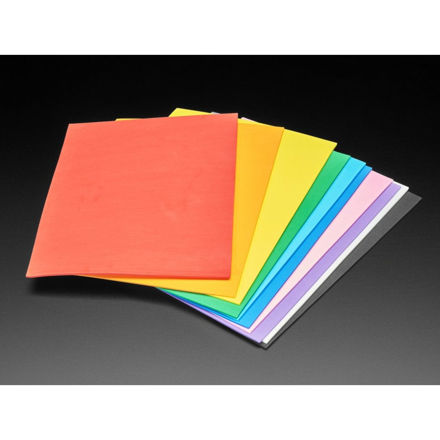 2mm Thick EVA Foam Pack in 10 Rainbow Colors - 10 Sheets