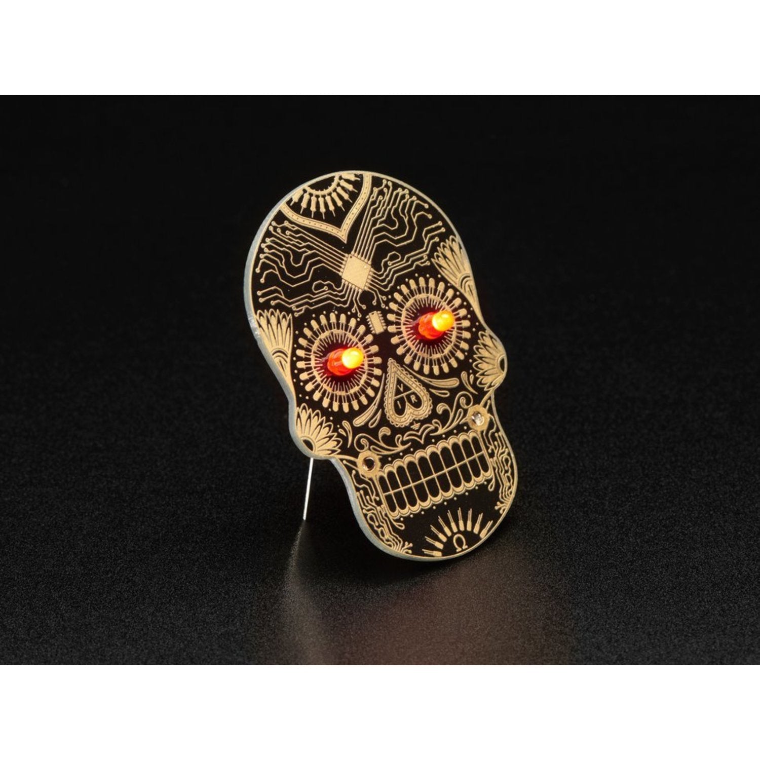 DIY Day of the Geek LED Skull Soldering Badge Kit for Beginners
