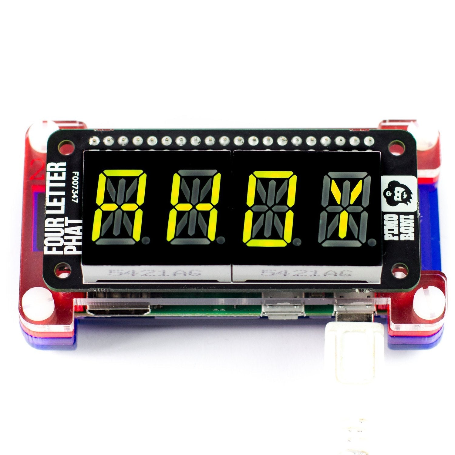 Four - Segment Retro Green LED pHAT Display for Raspberry Pi