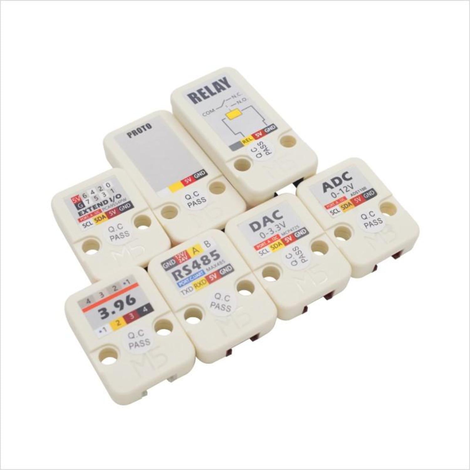 I/O Unit Kit - A Comprehensive Set with I/O Proto, Relay, 3.96, RS485, DAC, and ADC Modules