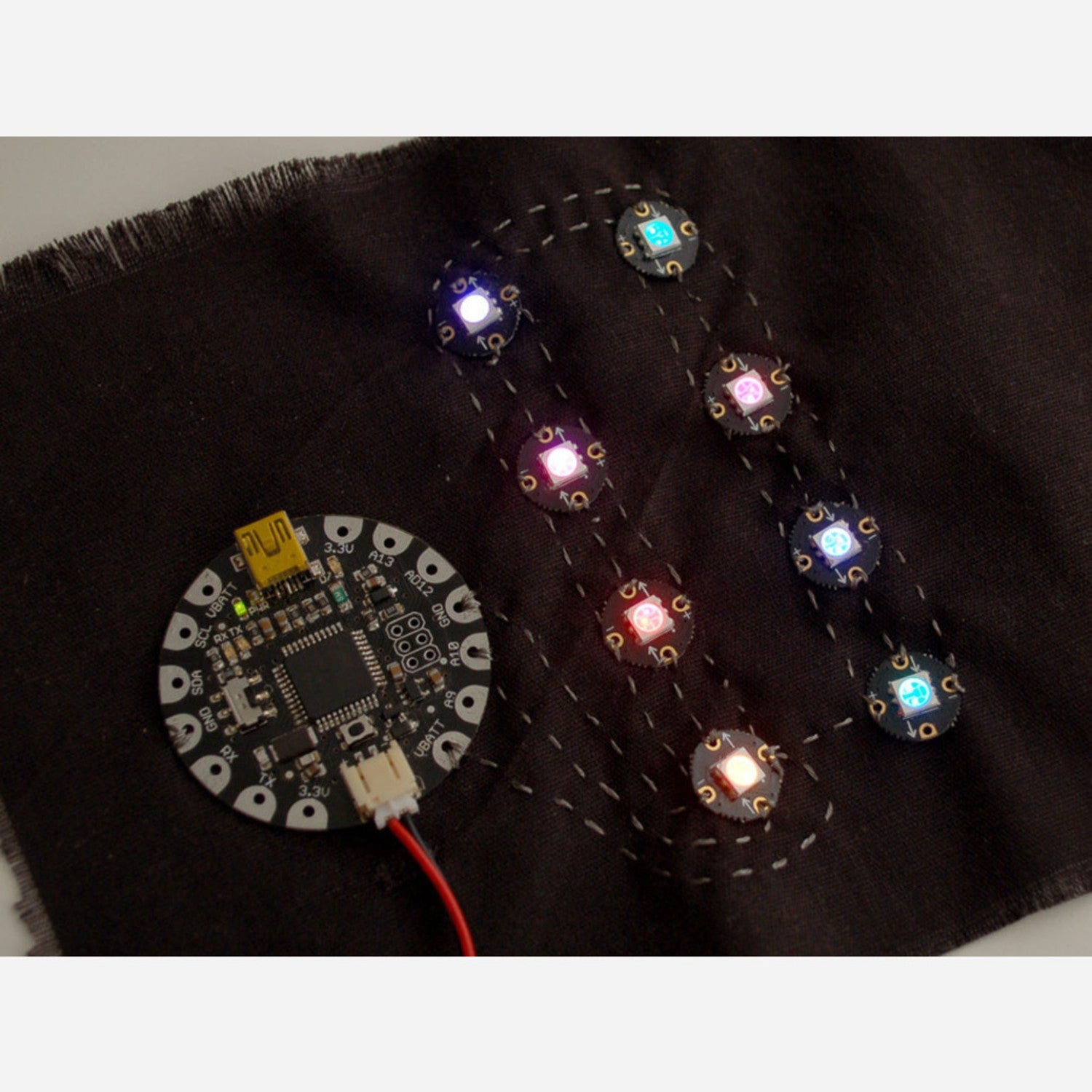 Flora RGB Smart NeoPixel v2 - 4-Piece Pack with High-Speed Tech