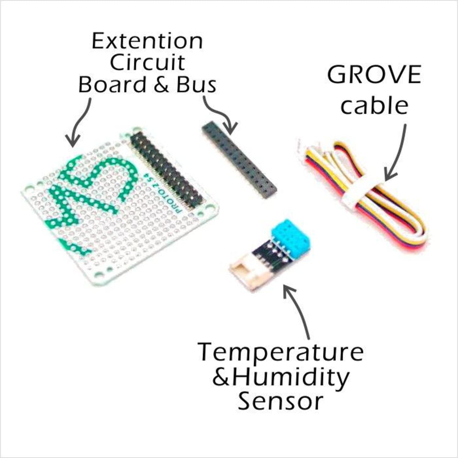 Experimental Prototyping Proto Board Set with DHT12 Bus Socket for Electronics Projects