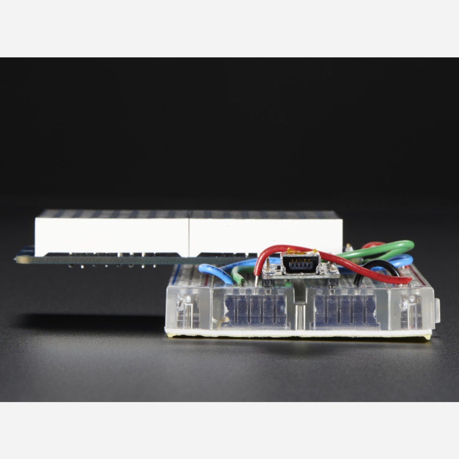 Ultra Bright Square Yellow 1.2-inch 16x8 LED Matrix with Backpack - Ideal for Display Projects
