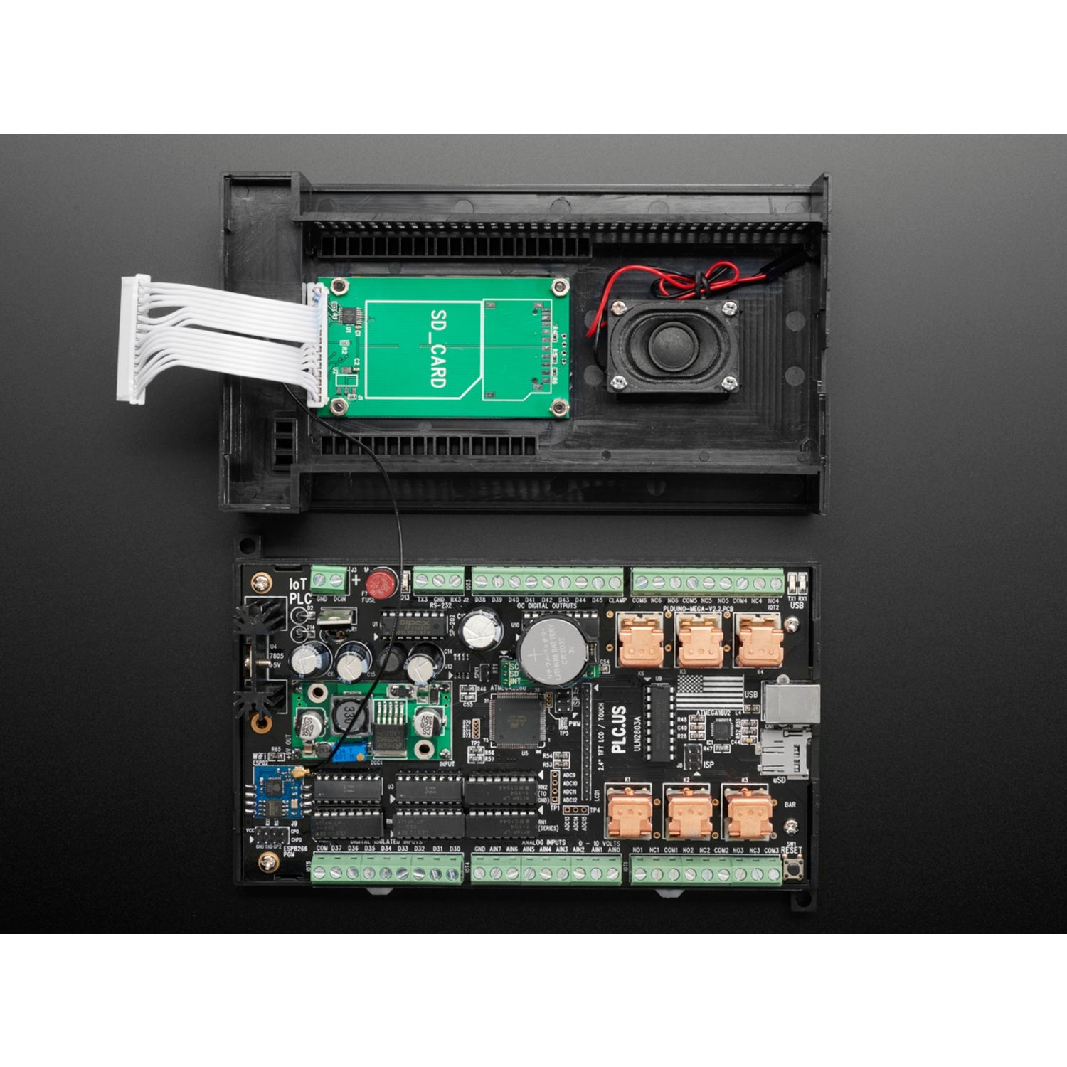 Digital Loggers PLDuino - Customizable Programmable Logic Controller with ATmega2560 and ESP8266 for Industrial and Robotics Projects