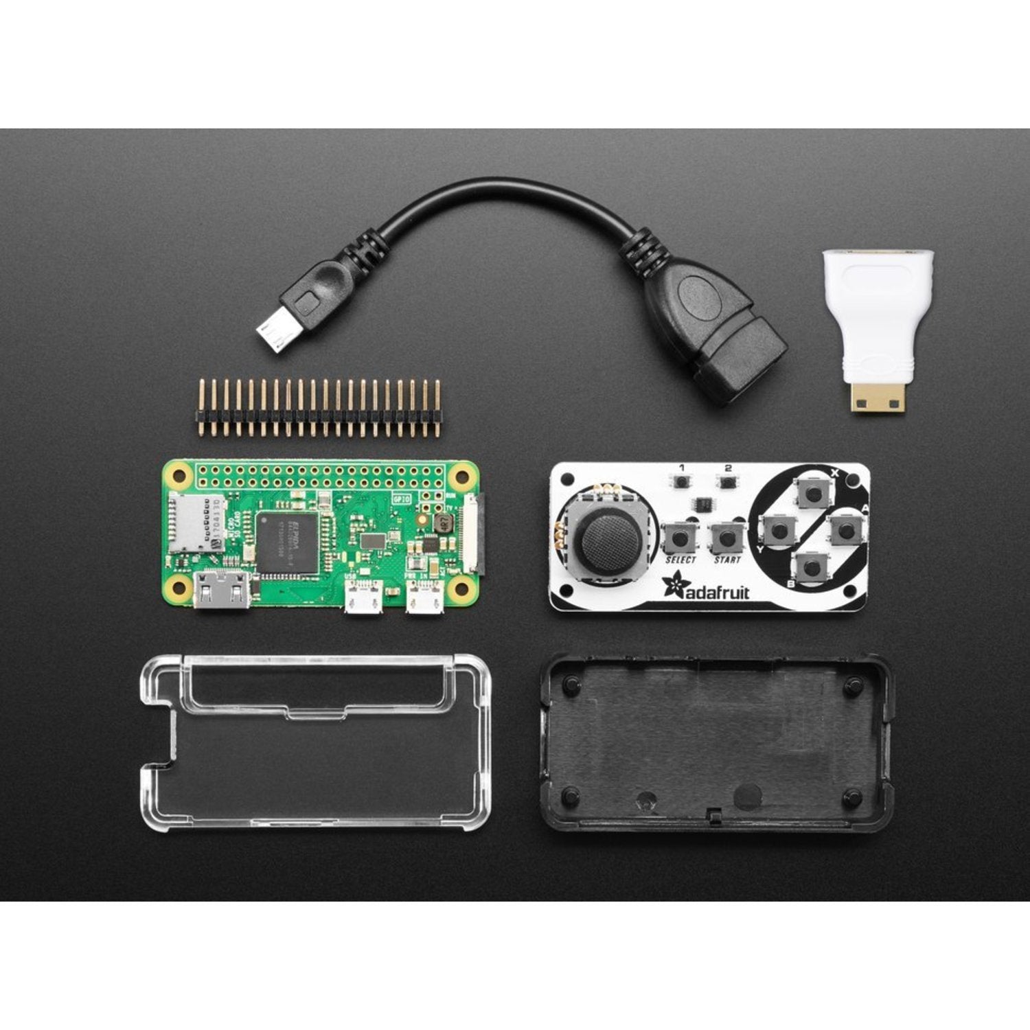 Raspberry Pi Zero Joy Bonnet Starter Pack - Comes with Pi Zero W