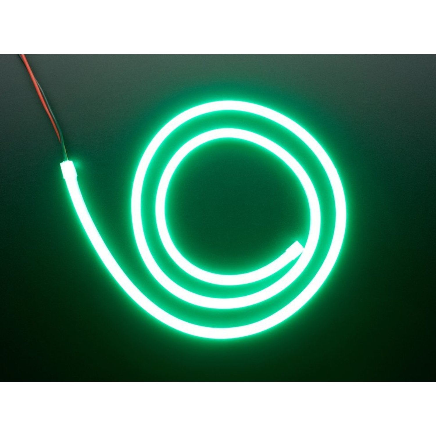 1-Meter Green Flexible Silicone LED Strip with Neon-Like Glow