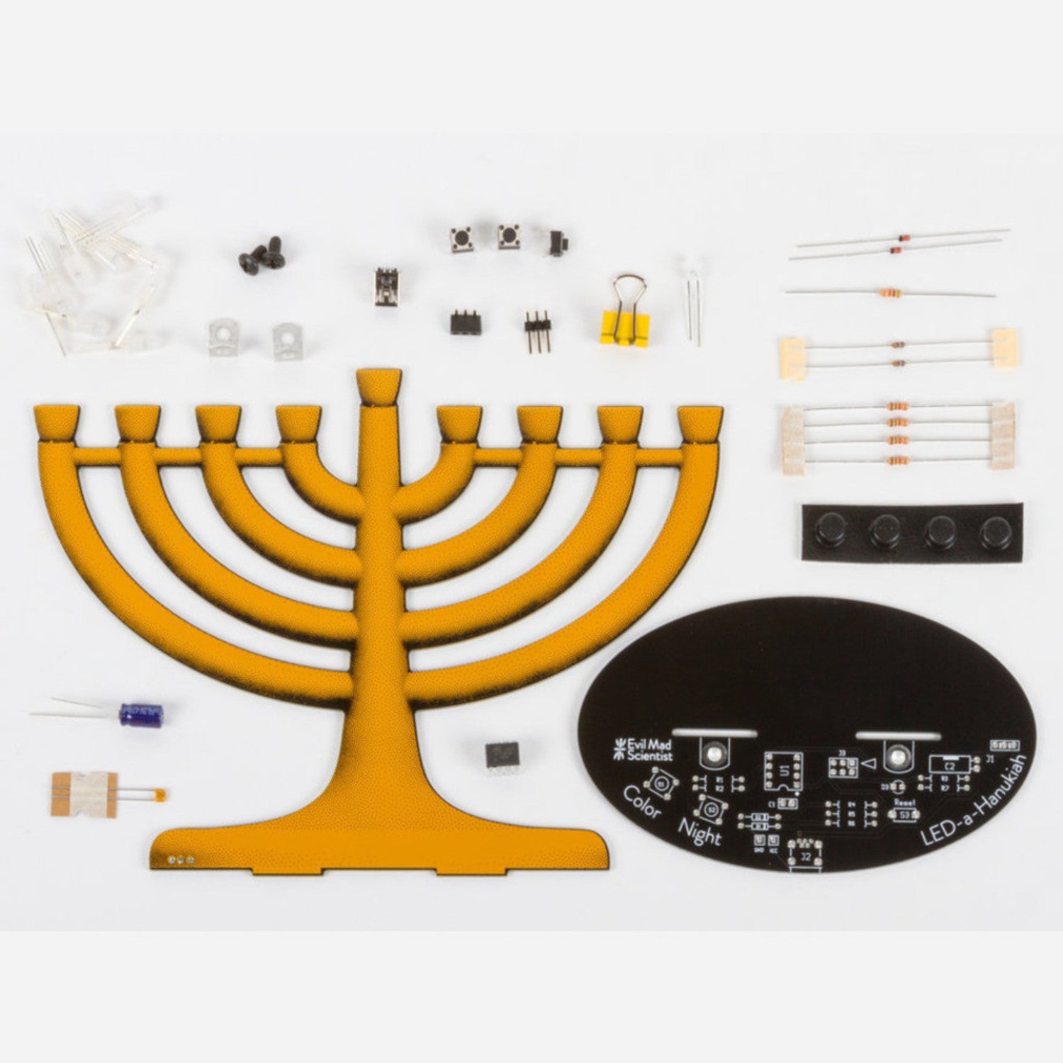 Coolest Programmable USB - Powered LED Hanukkah Mega Menorah 9000 from Evil Mad Scientist Labs