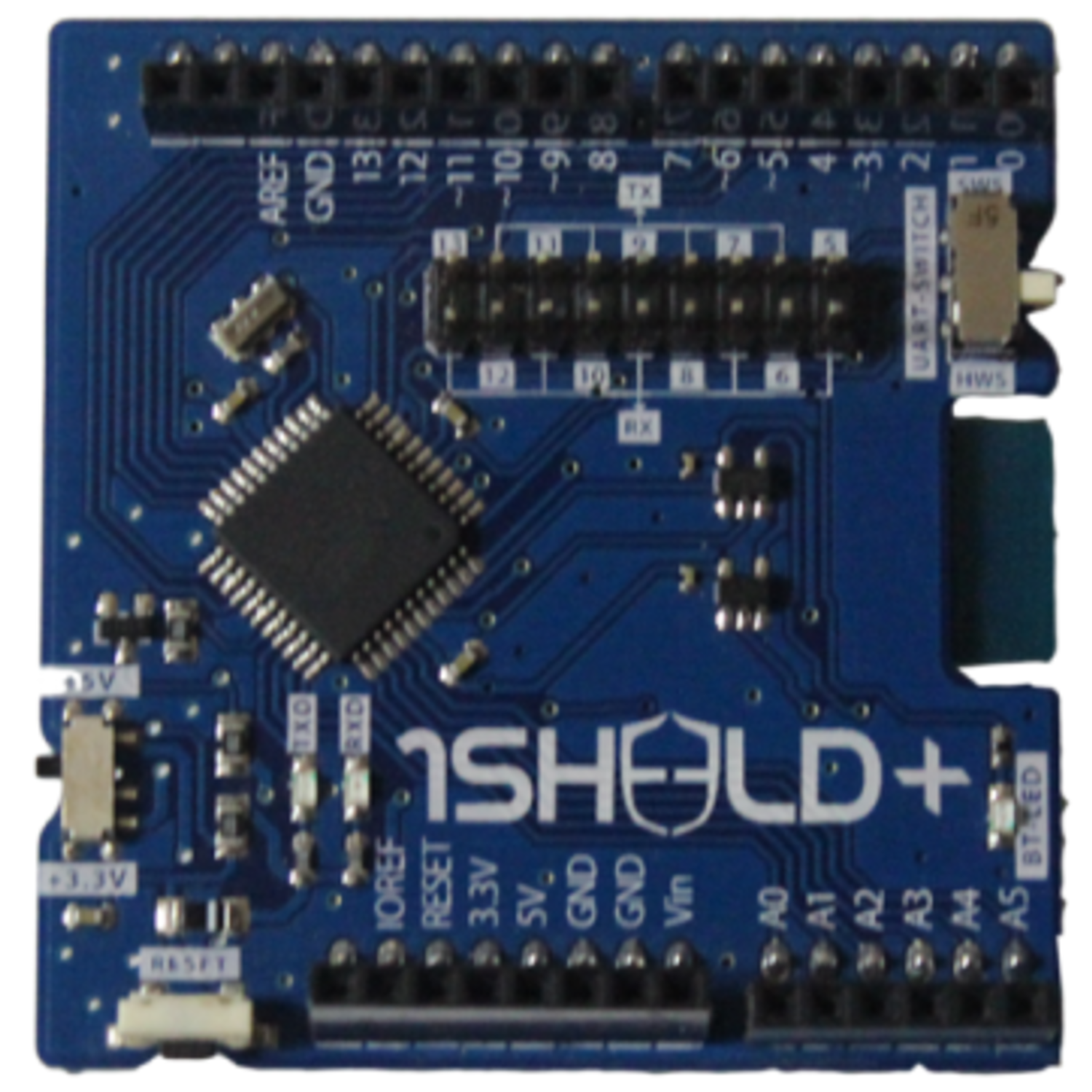 1Sheeld+ - A Versatile and Re - configurable Arduino Shield for Smartphones