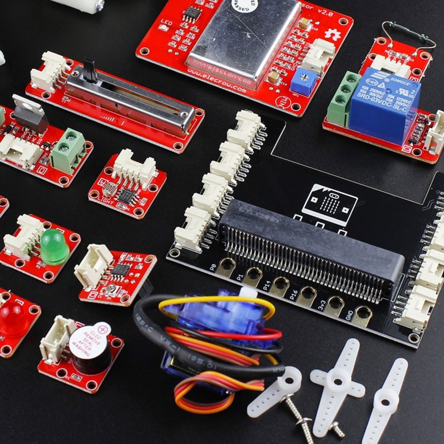 Crowtail Beginner Starter Kit Compatible with Micro:bit 2.0 (Micro:bit Not Included)