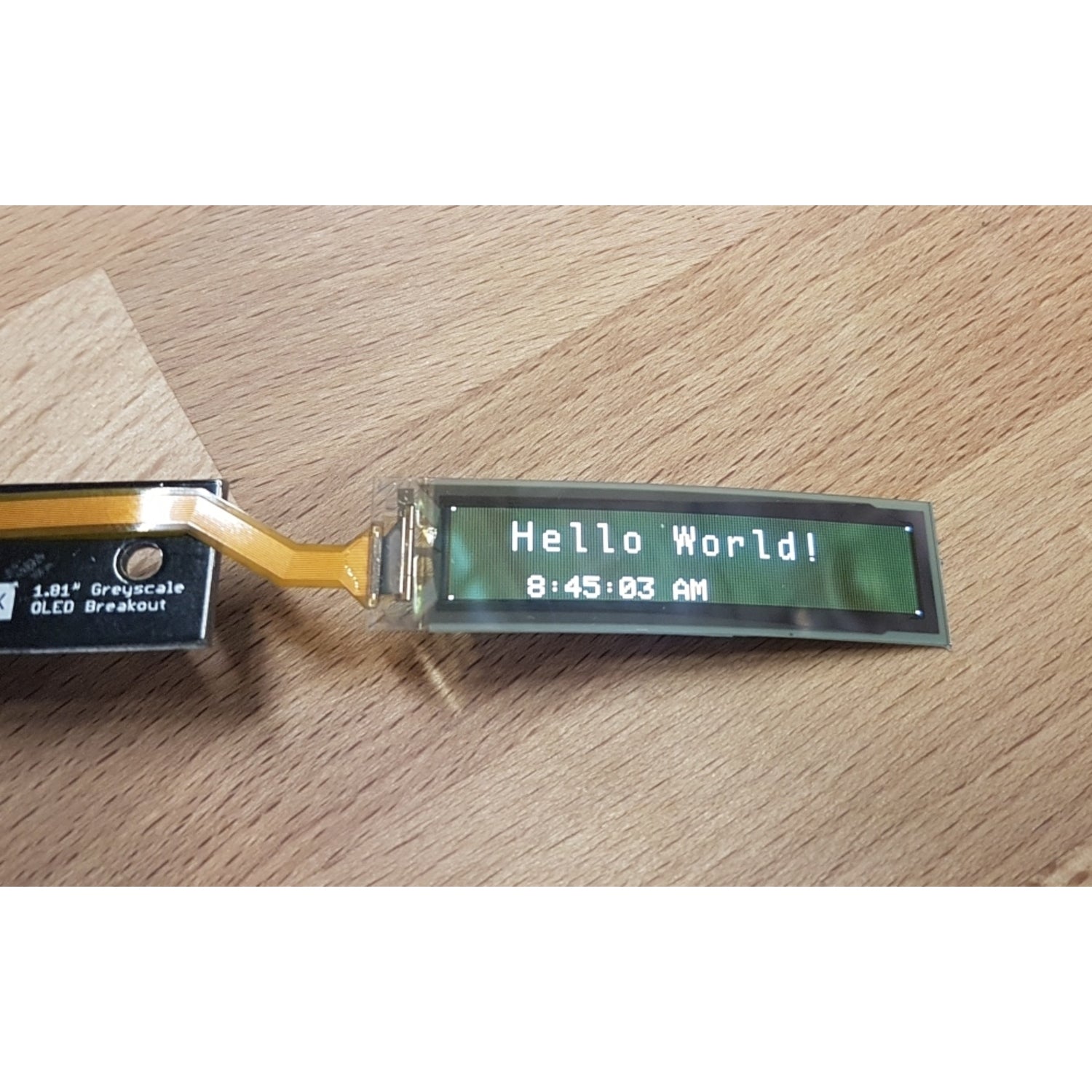 1.81-Inch Flexible Grayscale OLED Display with Impressive Graphics