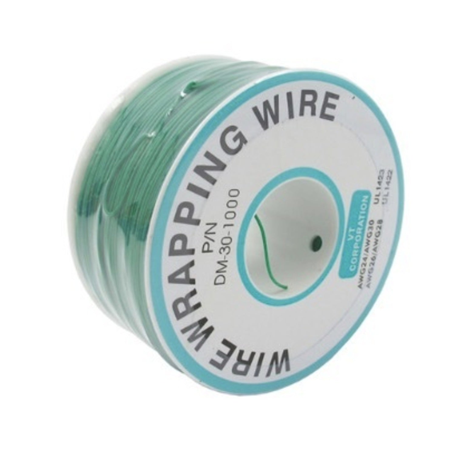 30AWG Green Electrical Wire Wrap on 250m Spool for Electrical Applications