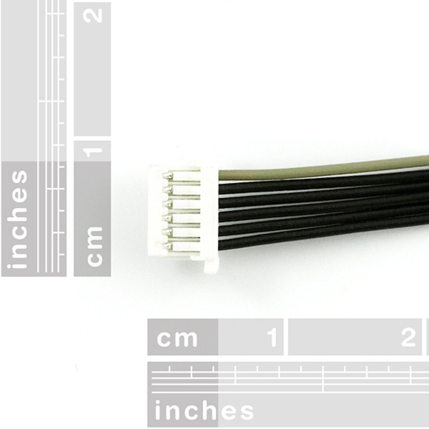 JST SH Six-Wire Jumper Cable - One-Foot Length for Communication