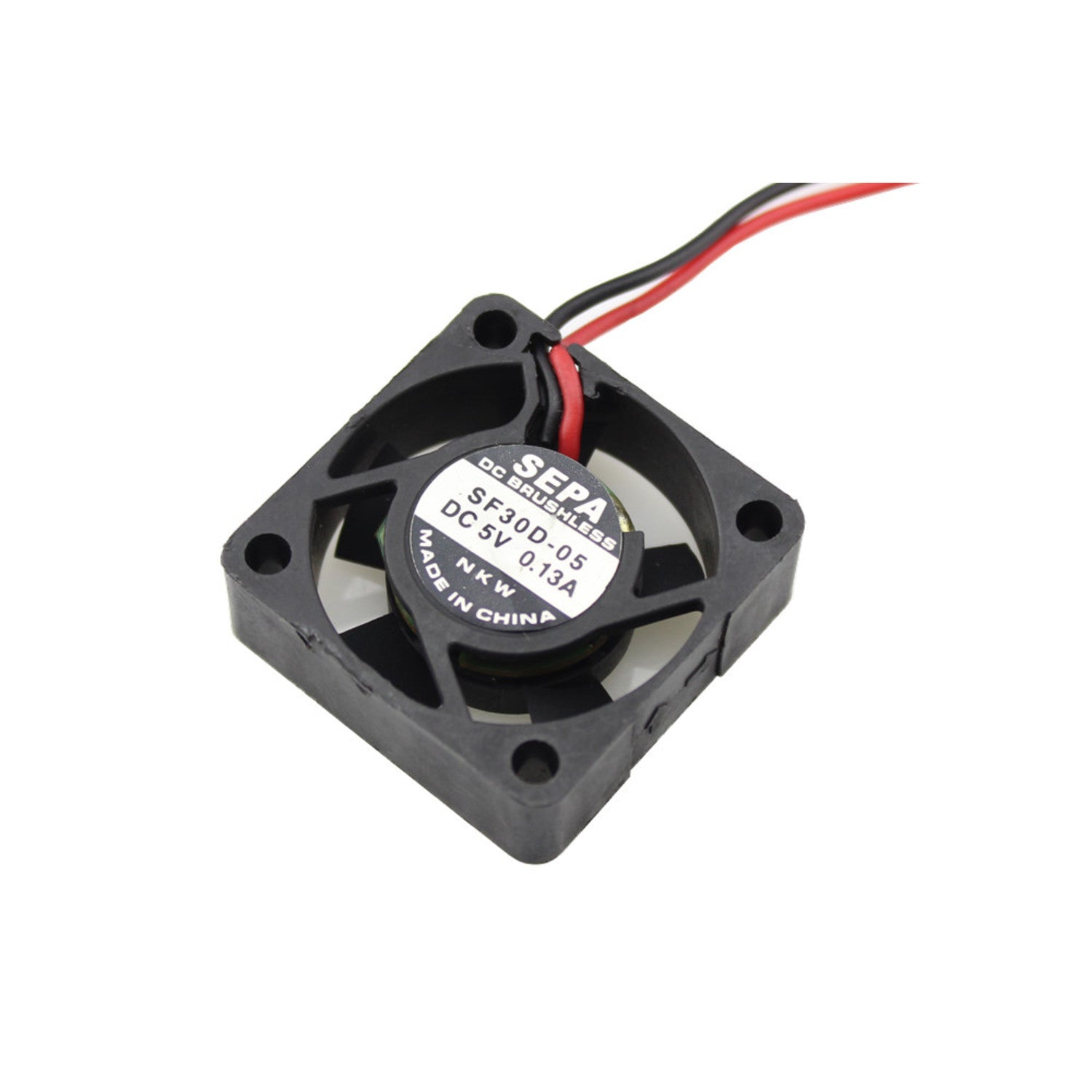 DC 5V 0.13A Plastic Cooling Fan in Black Color Specifically Designed for Raspberry Pi Model B+ and Model B