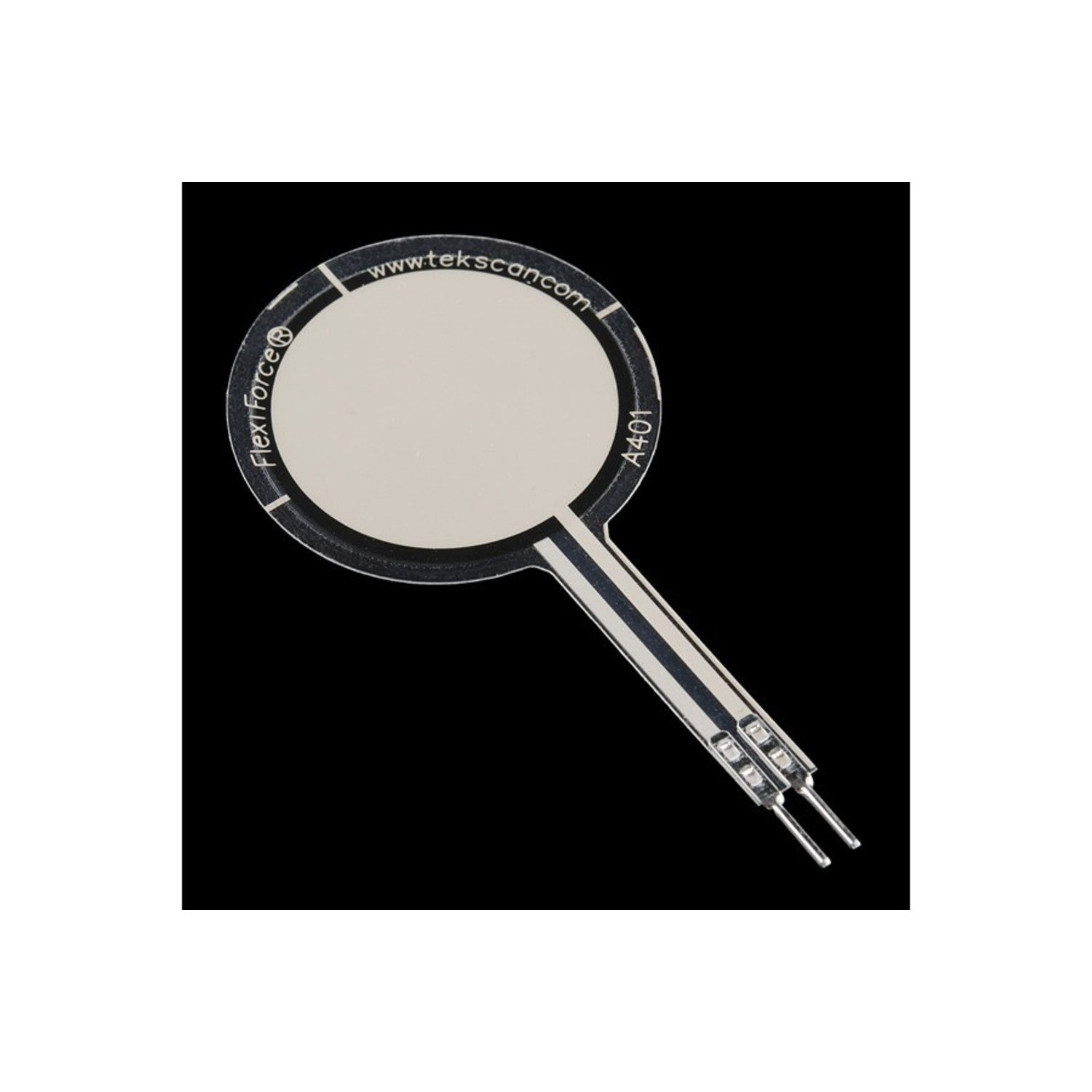 Flexible Piezoresistive Pressure Sensor for 0 - 25 lbs Force Measurement (Single Sensing Area)