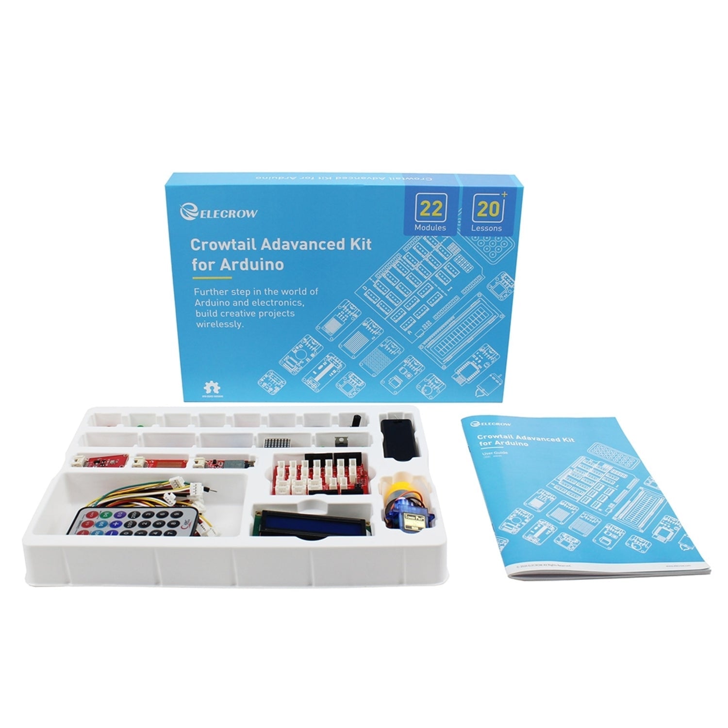 Advanced Crowtail Starter Kit for Arduino - Ideal for Electronics Enthusiasts and Learners