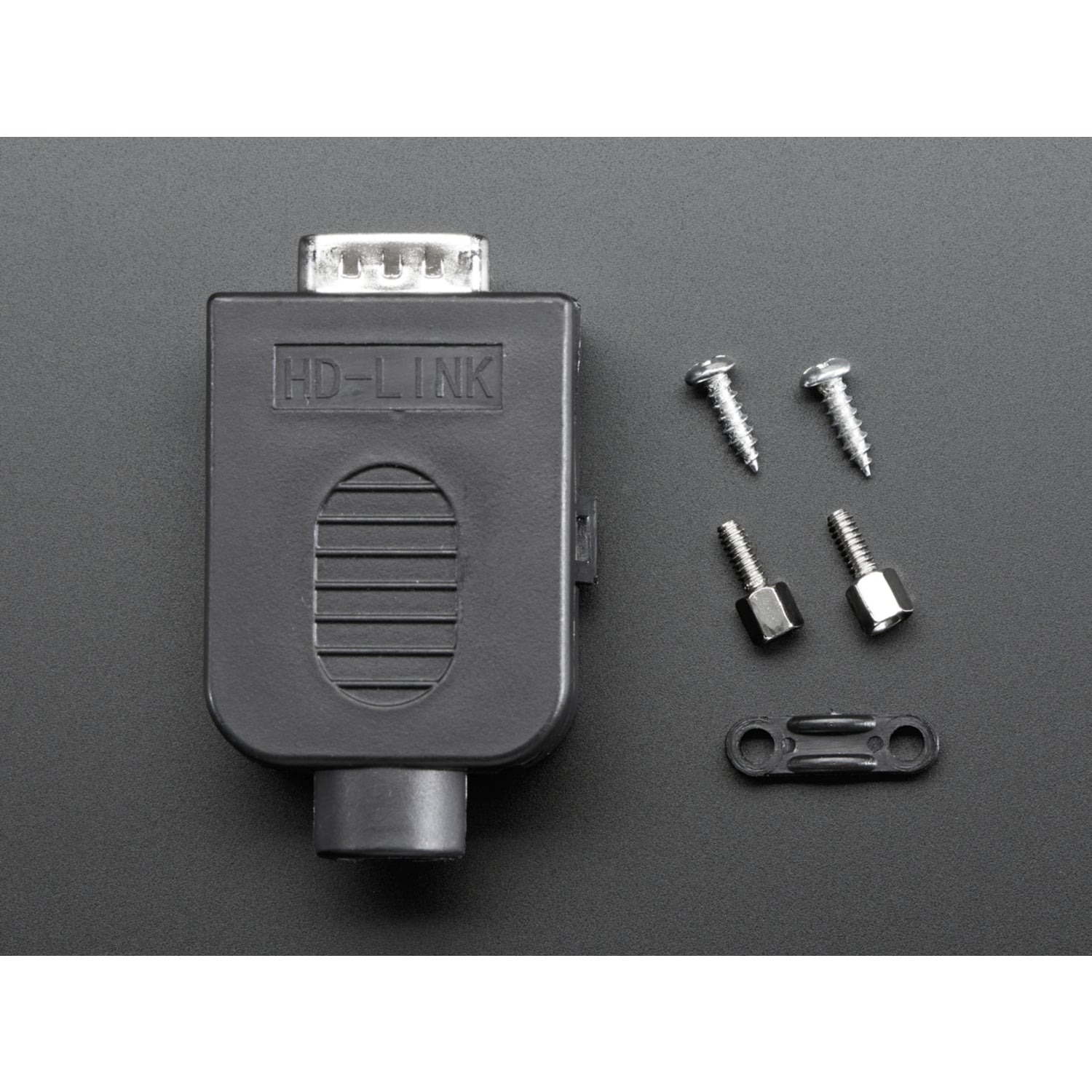 DE-9 (DB-9) Male Connector Plug to Terminal Block Breakout Board for Custom Cable and Interface Creation