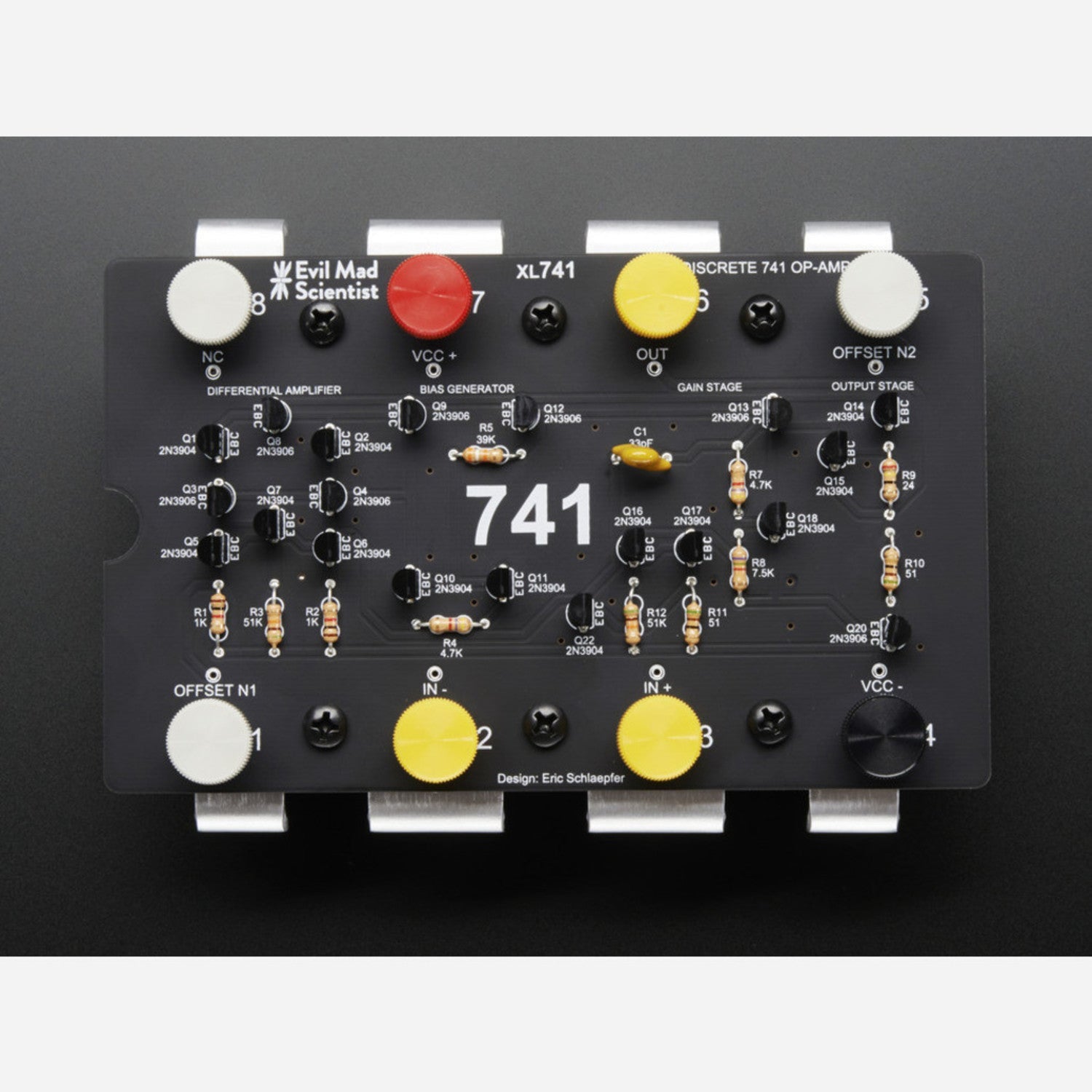 Evil Mad Scientist Labs XL741 Discrete Op-Amp Soldering Kit v2.0