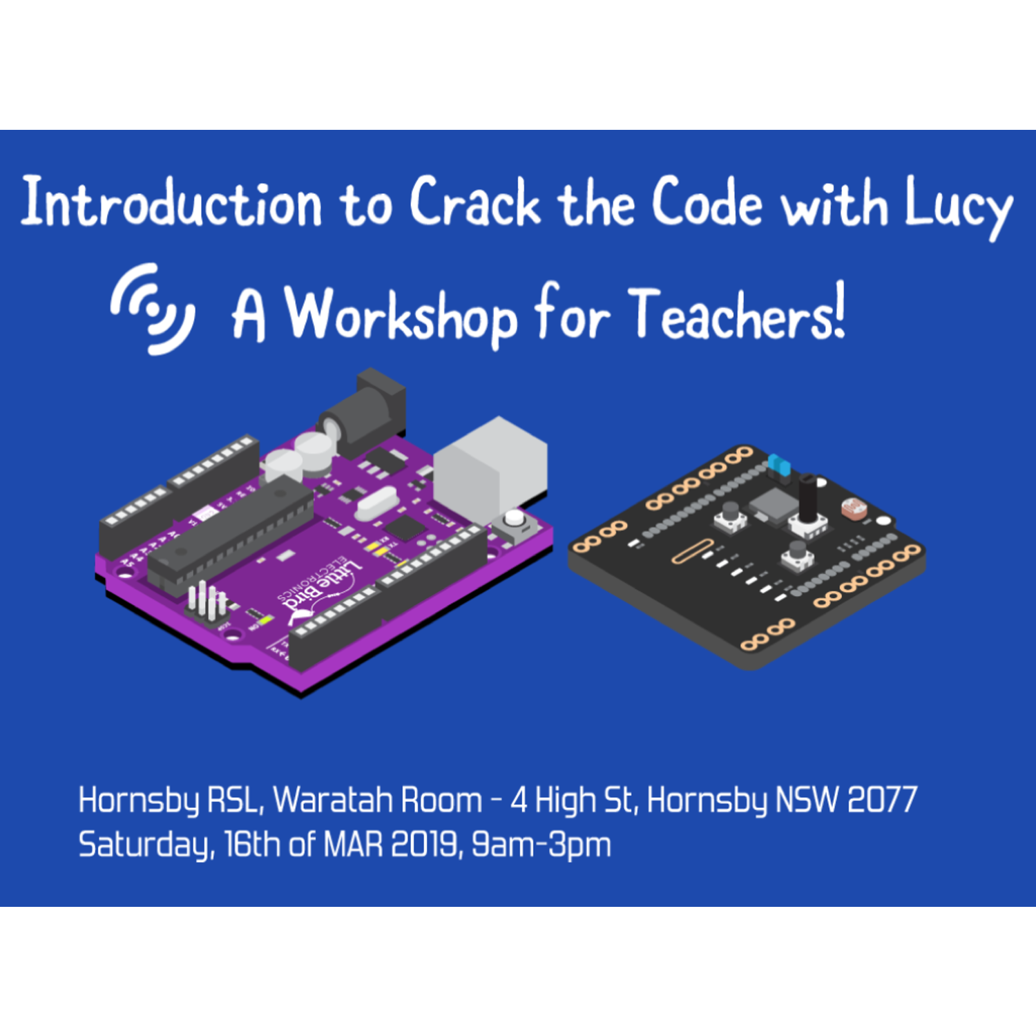 Exclusive Introduction Workshop: Crack the Code with Lucy on 16th March 2019