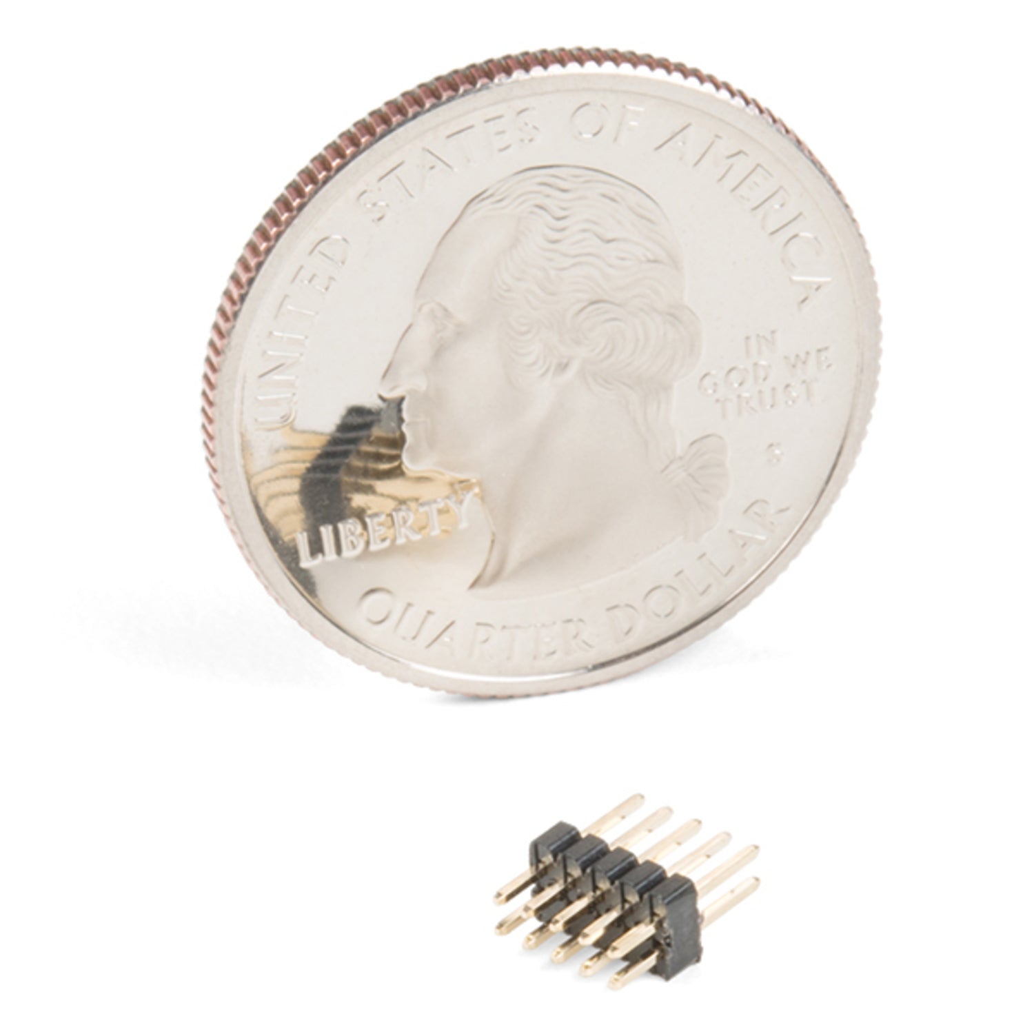 Male 2x5 Pin PTH Header with 1.27mm Pin Spacing for JTAG